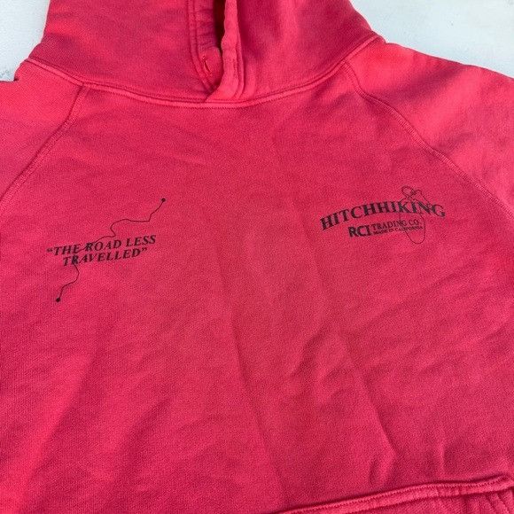 Designer × Reese Cooper NEW REESE COOPER x HITCHHIKING RED HOODIE SZ LARGE L Size US L / EU 52-54 / 3 - 3 Thumbnail