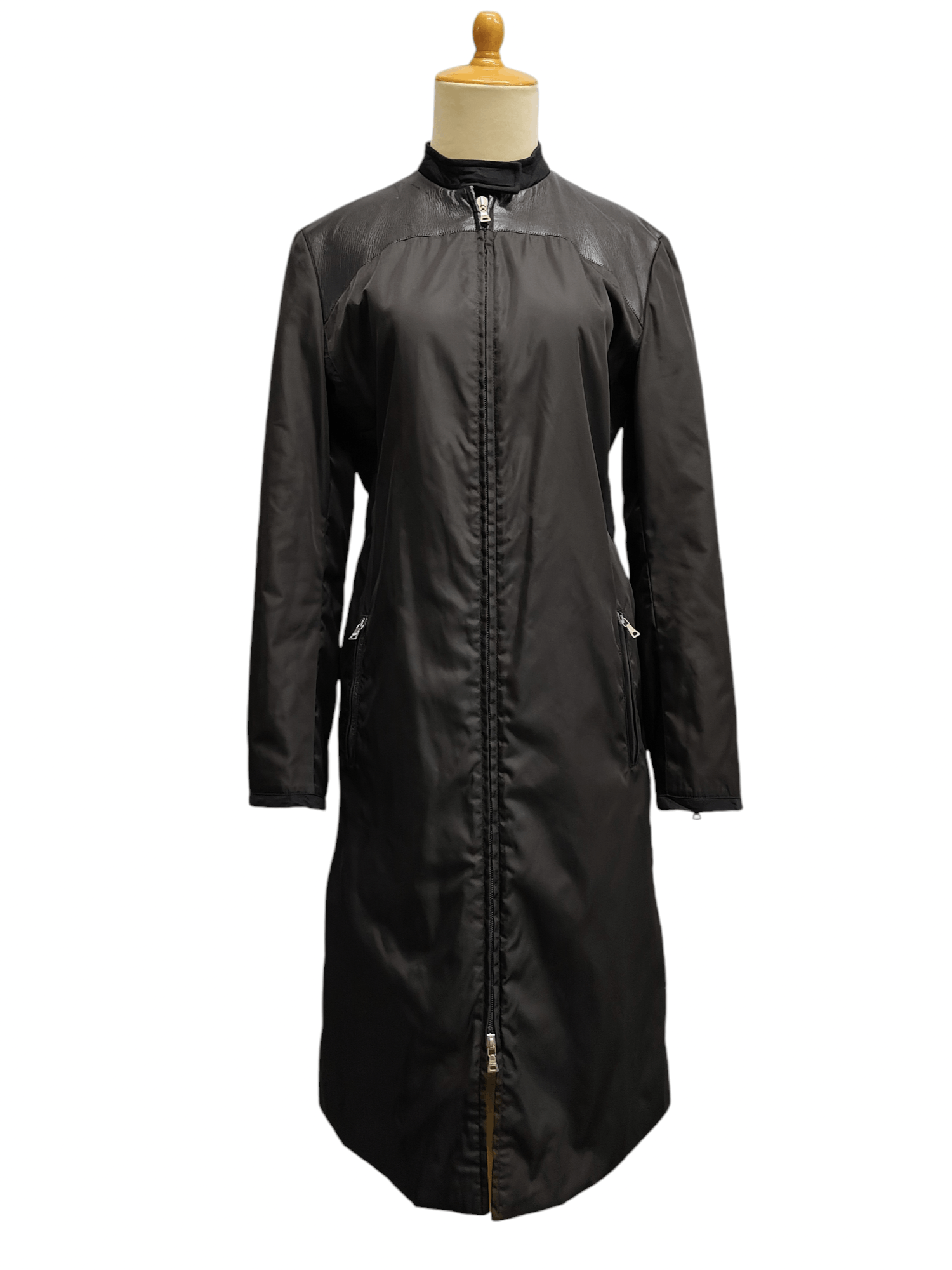Prada 00s PRADA- Leather Shoulder Coat Archive Minimal Techwear Size M / US 6-8 / IT 42-44 - 1 Thumbnail