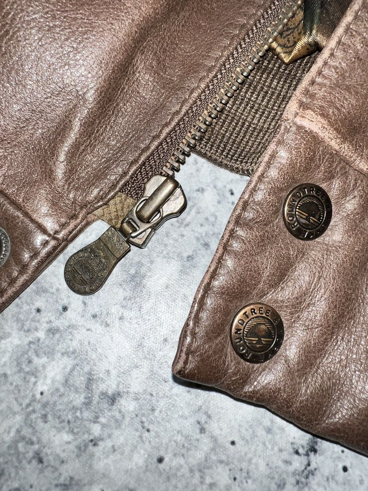 Roundtree & Yorke Vintage 90s Roundtree & Yorke Genuine Leather Jacket Size US L / EU 52-54 / 3 - 4 Thumbnail