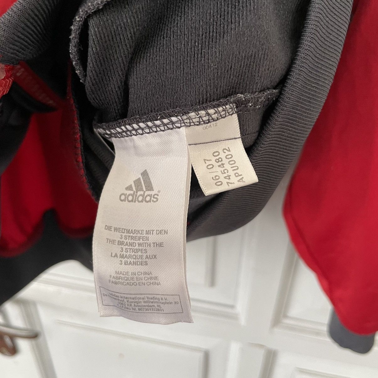 Adidas Vintage 00’s Adidas Red Track Jacket size L y2k Size US L / EU 52-54 / 3 - 9 Thumbnail