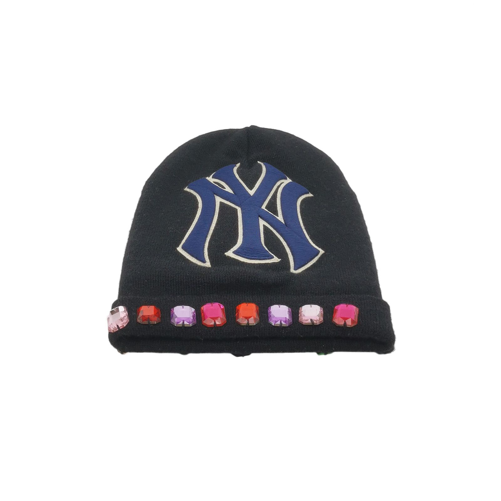 Gucci Gucci x MLB NY Logo Crystal Beanie Size ONE SIZE Size ONE SIZE - 1 Thumbnail