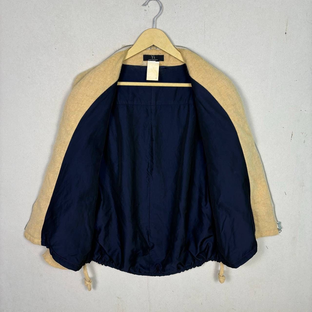 Yohji Yamamoto Yohji Yamamoto Y’s Beige Mohair Wool Blend Zip Up Jacket Size US L / EU 52-54 / 3 - 3 Thumbnail