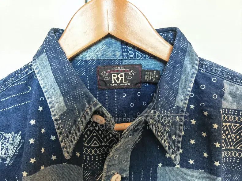 RRL Ralph Lauren RRL Ralph Lauren Blue dyed Baijiabu shirt Size US M / EU 48-50 / 2 - 6 Thumbnail