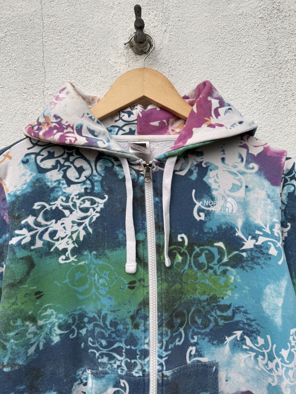 The North Face 2000s Crazy The North Face Multi Colour Zip Up Hoodie Size M / US 6-8 / IT 42-44 - 2 Thumbnail