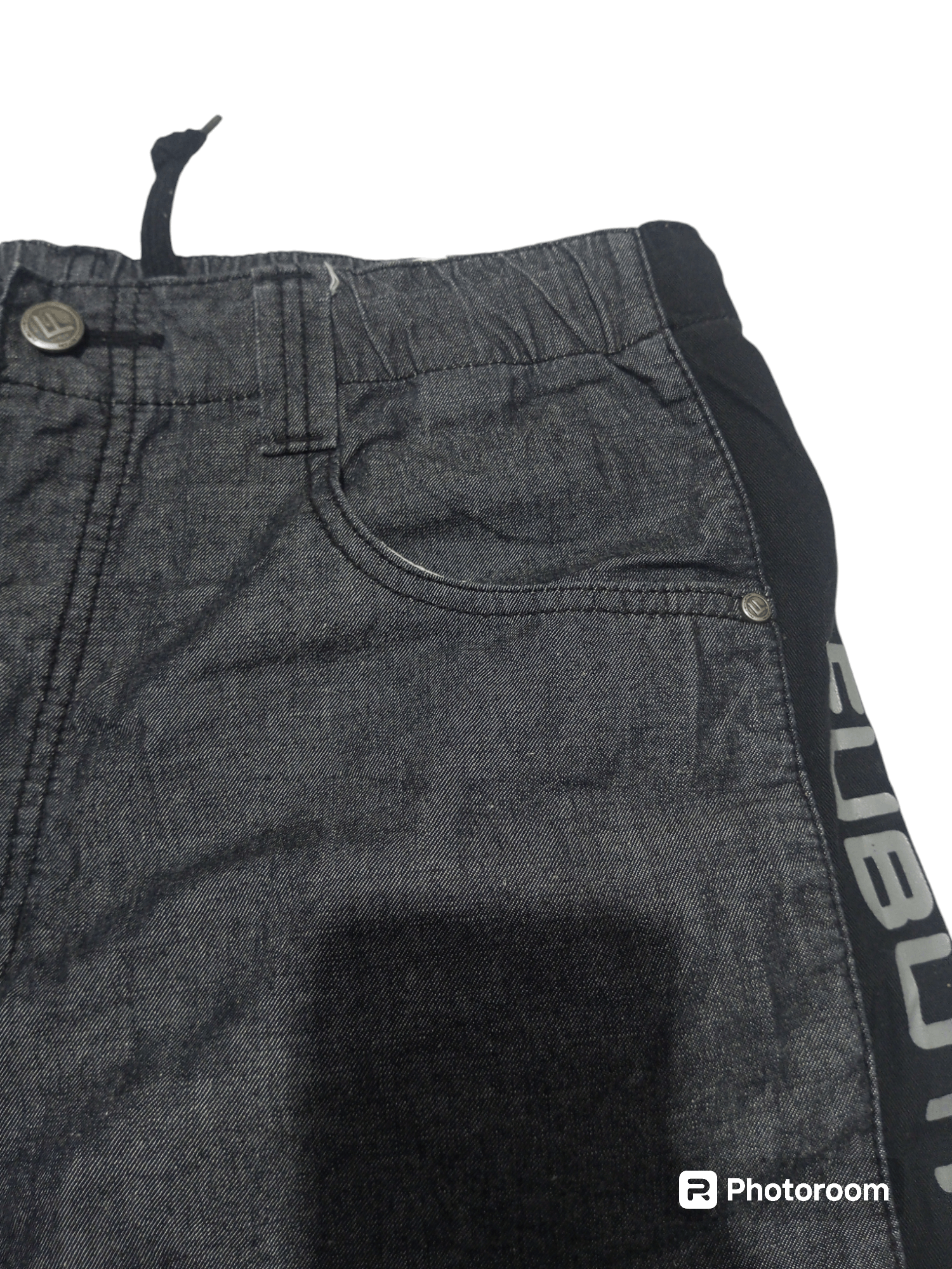 Japanese Brand Vintage y2k fubu collection baggy jort Size US 31 - 3 Thumbnail