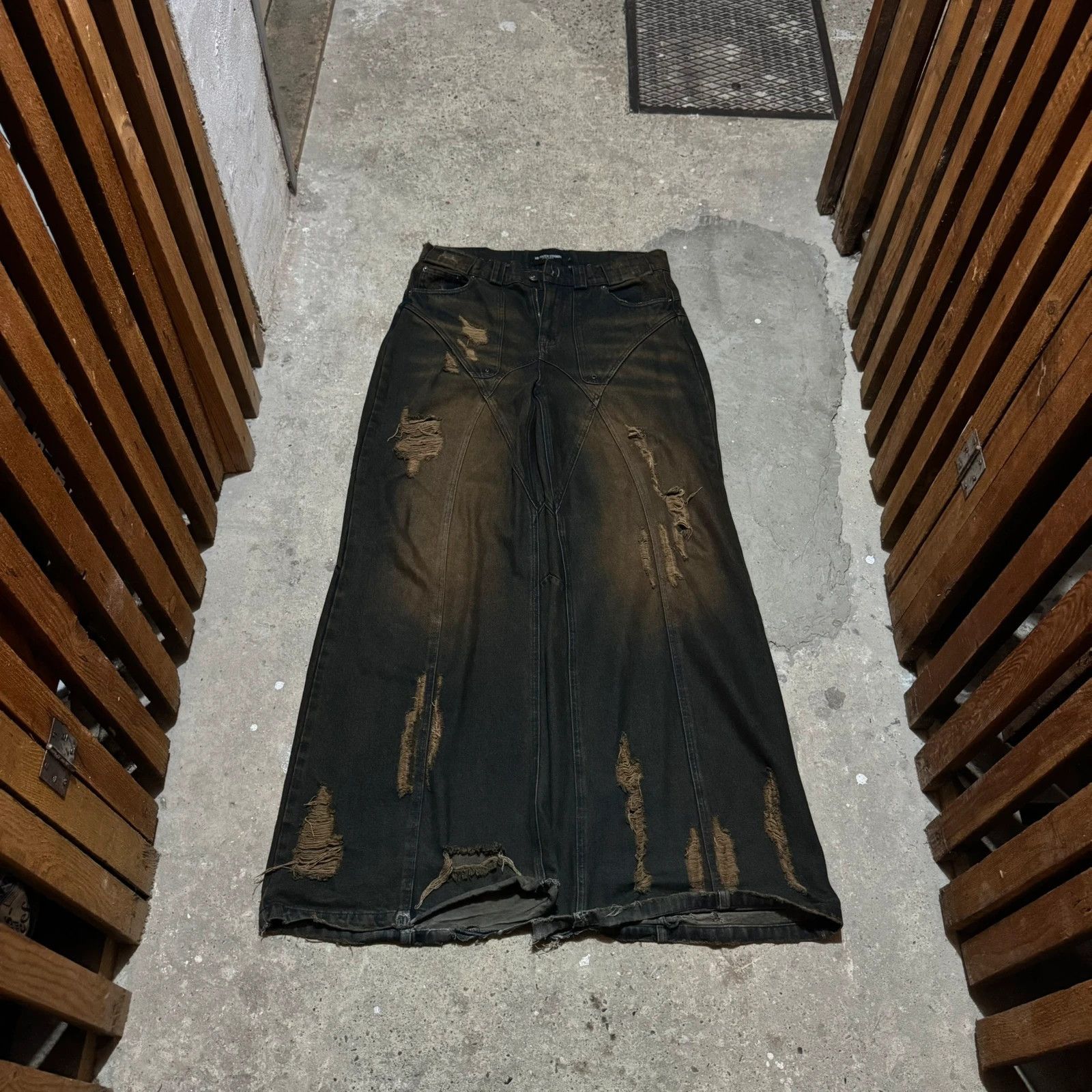 No Faith Studios No Faith studios dune wide leg jeans Size US 32 / EU 48 - 1 Thumbnail