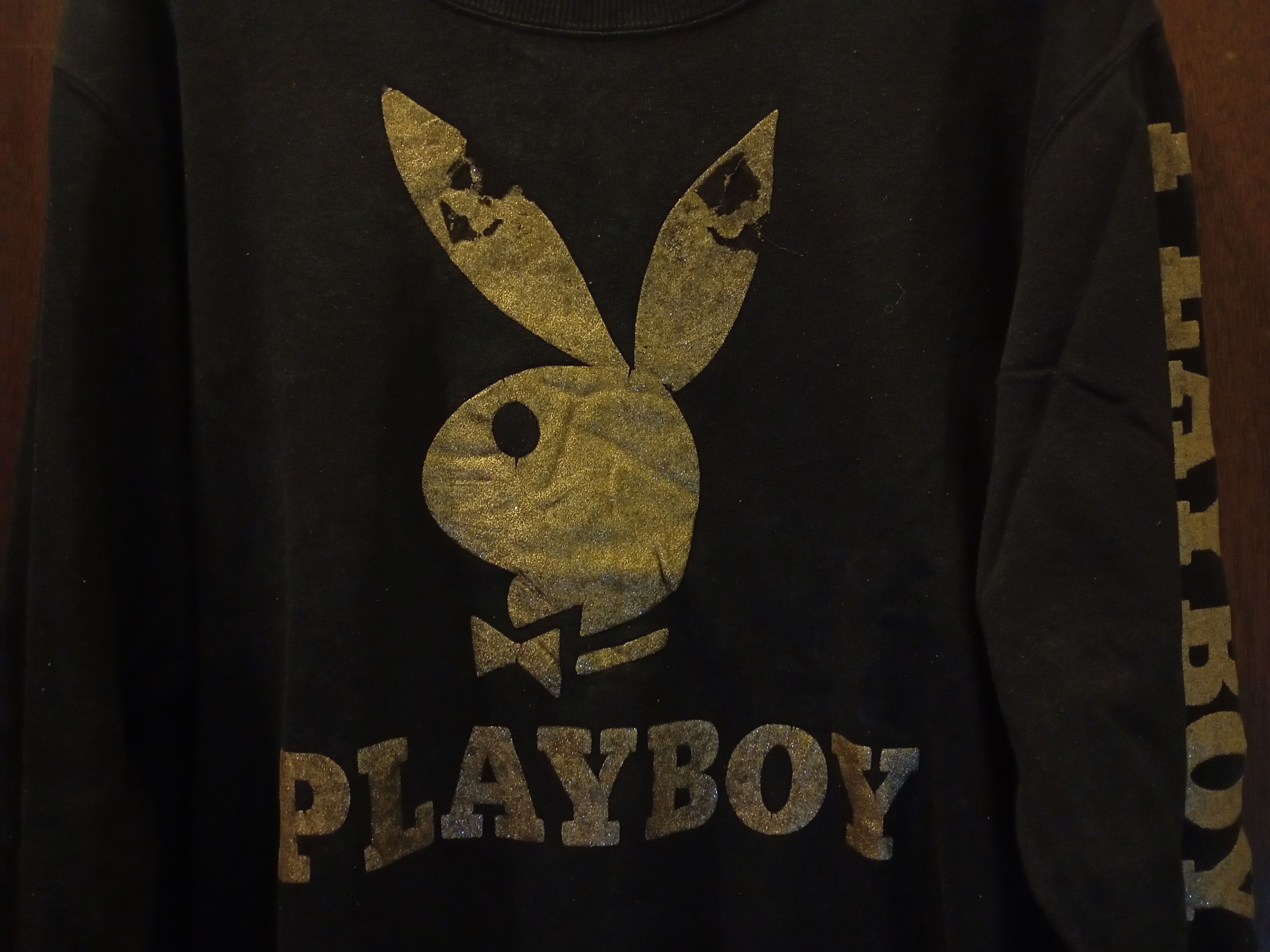 Playboy Distressed Playboy Sweatshirts Size US L / EU 52-54 / 3 - 2 Thumbnail