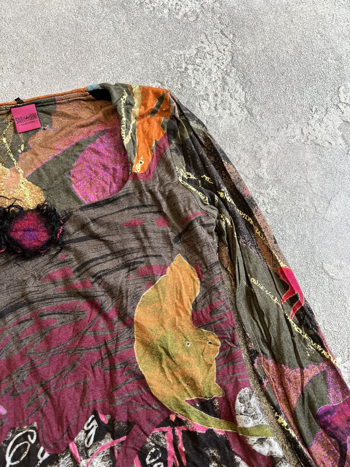 Designer Save The Queen S All Printed Long Sleeve Top Blouse Gaultier Size S / US 4 / IT 40 - 5 Thumbnail