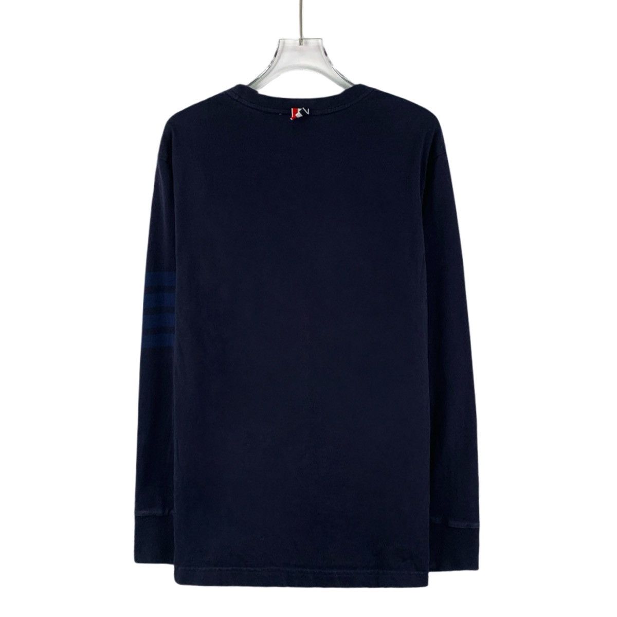 Thom Browne Thom Browne Navy Four-Bar Long Sleeve Sweatshirt K26WX Size US XS / EU 42 / 0 - 2 Thumbnail