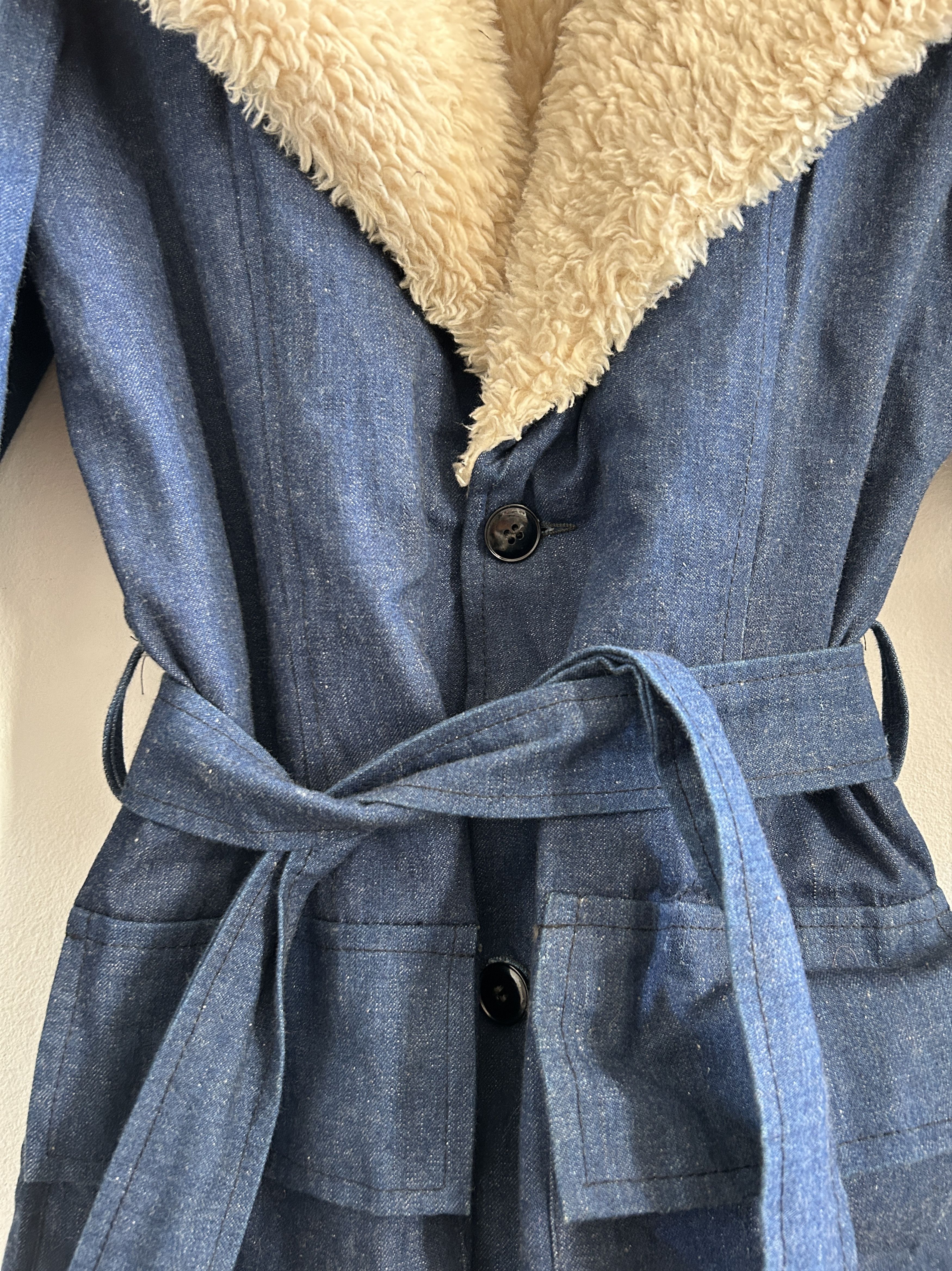 Vintage Vintage 70s Penny Lane Denim Coat Size S / US 4 / IT 40 - 14 Thumbnail