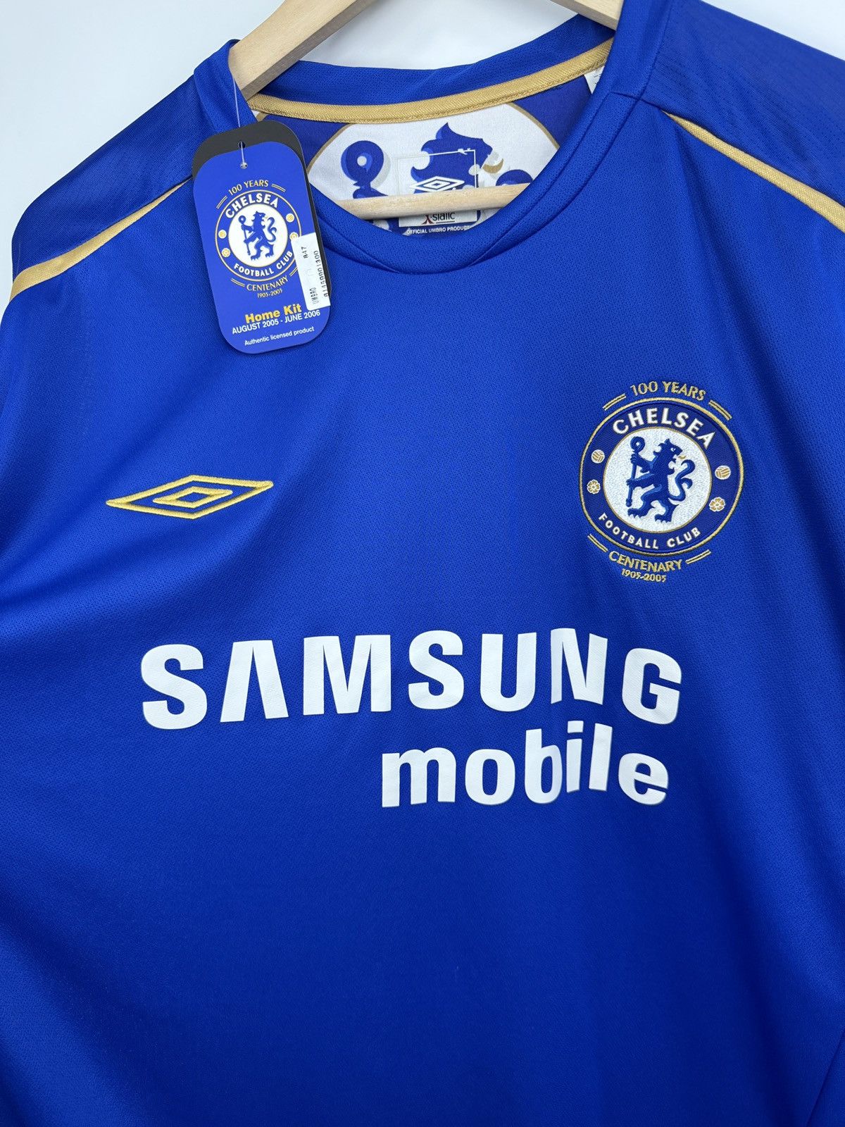 Umbro ❗️NWT 🇬🇧 Vintage 2005 Chelsea Umbro 100 Years Jersey Samsung Size US XXL / EU 58 / 5 - 4 Thumbnail