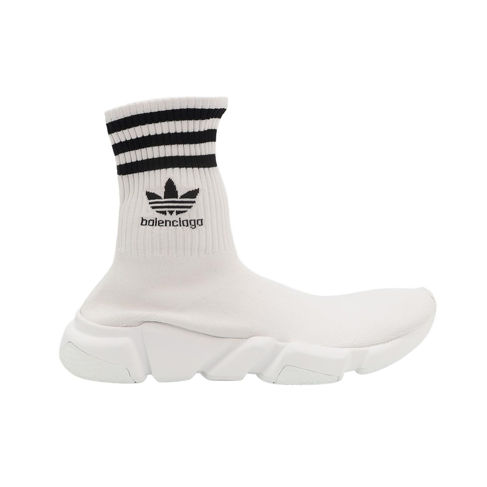 Balenciaga Balenciaga x Adidas Striped Sock Sneakers Size US 10 / EU 43 - 1 Thumbnail