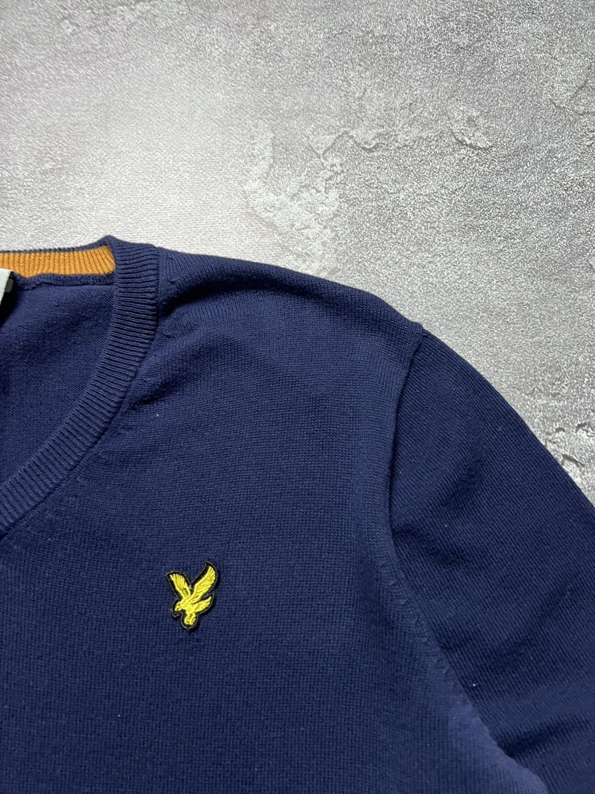 Lyle & Scott Vintage Lyle & Scott Sweater Long Sleeve Big Logo Lampas M Size US M / EU 48-50 / 2 - 3 Thumbnail