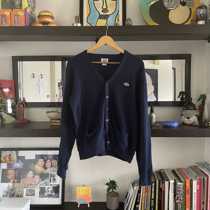 Izod 80s Izod Lacoste Acrylic Cardigan | Grailed