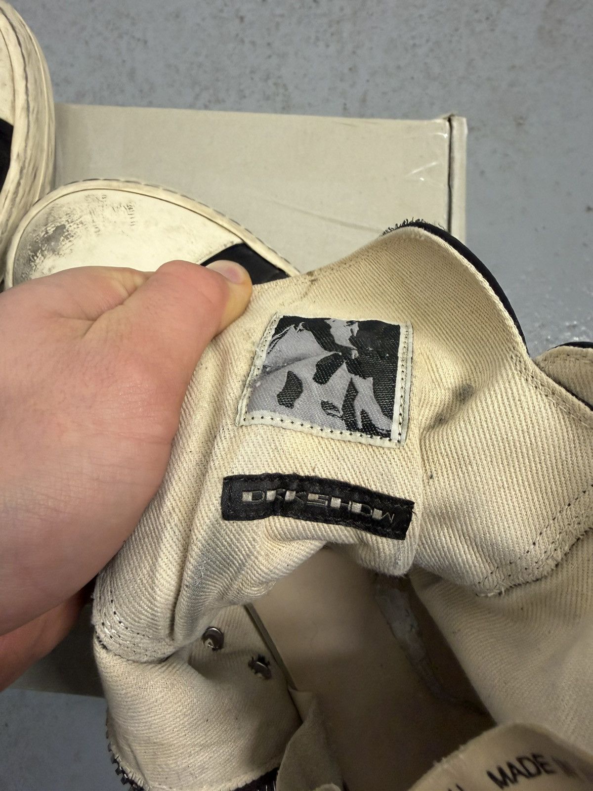 Rick Owens Drkshdw Rick Owens Drkshdw High Ramones Sneakers With Box And Bag Size US 10 / EU 43 - 10 Thumbnail