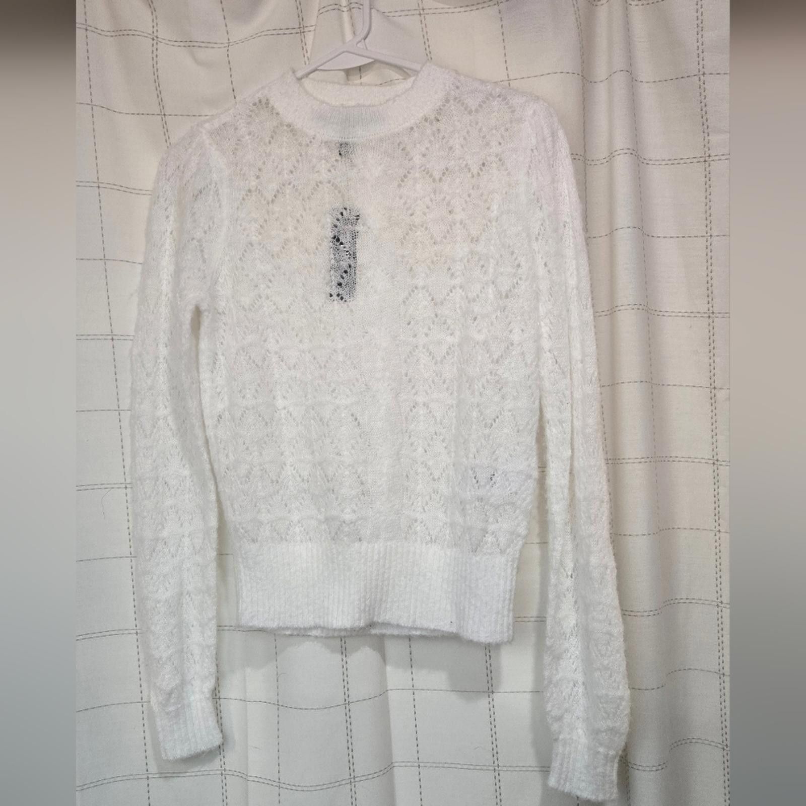 Other WHBM Pointell Sweater Size XS / US 0-2 / IT 36-38 - 2 Thumbnail