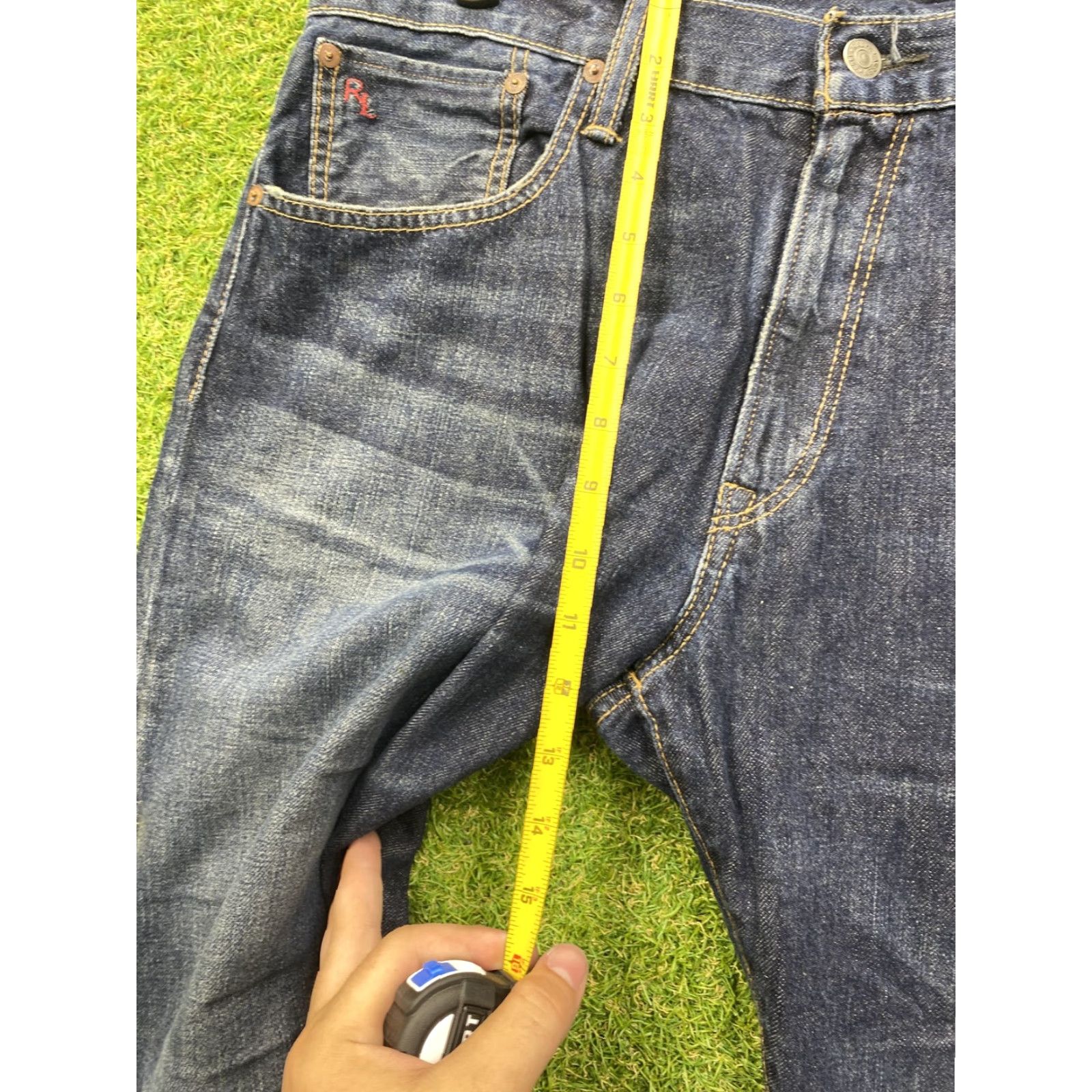 Polo Ralph Lauren Polo Ralph Lauren Jeans Mens 36x34 Blue Denim Straight Leg RL Embroidered Logo Size US M / EU 48-50 / 2 - 6 Thumbnail