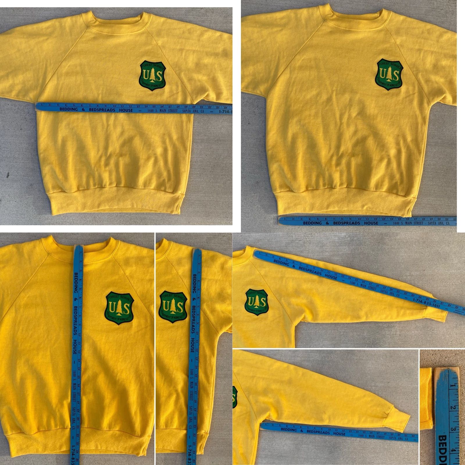 Vintage Vintage Prescott National Forest Safety Team Raglan Sweatshirt USFS Union Made L Size US L / EU 52-54 / 3 - 11 Thumbnail