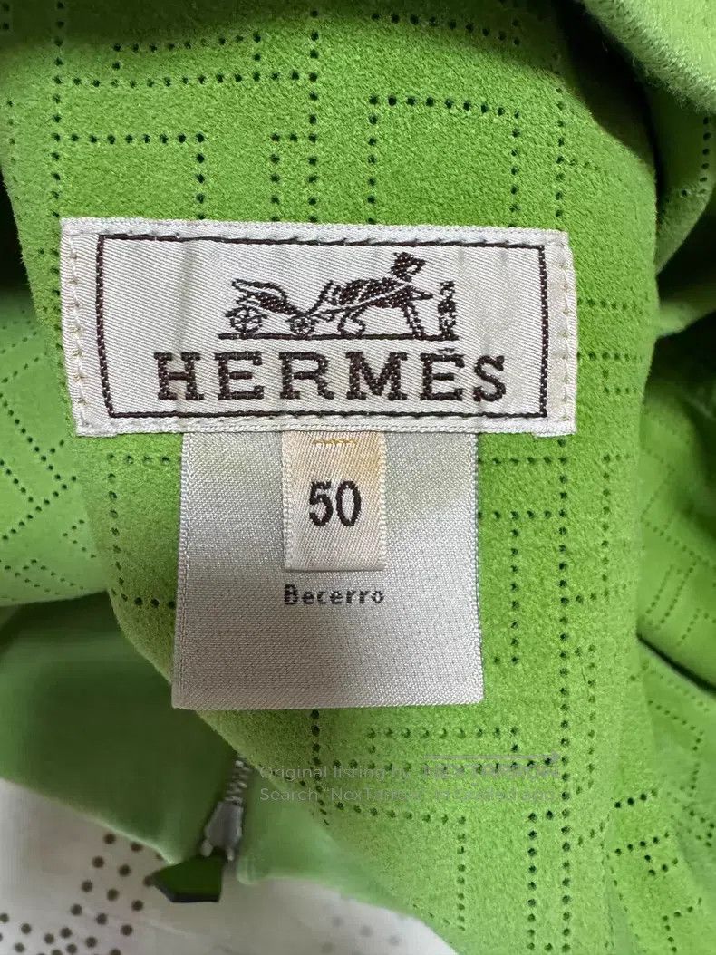 Hermes Hermes Cowhide leather jacket, cowhide perforated jacket c Size US M / EU 48-50 / 2 - 7 Thumbnail