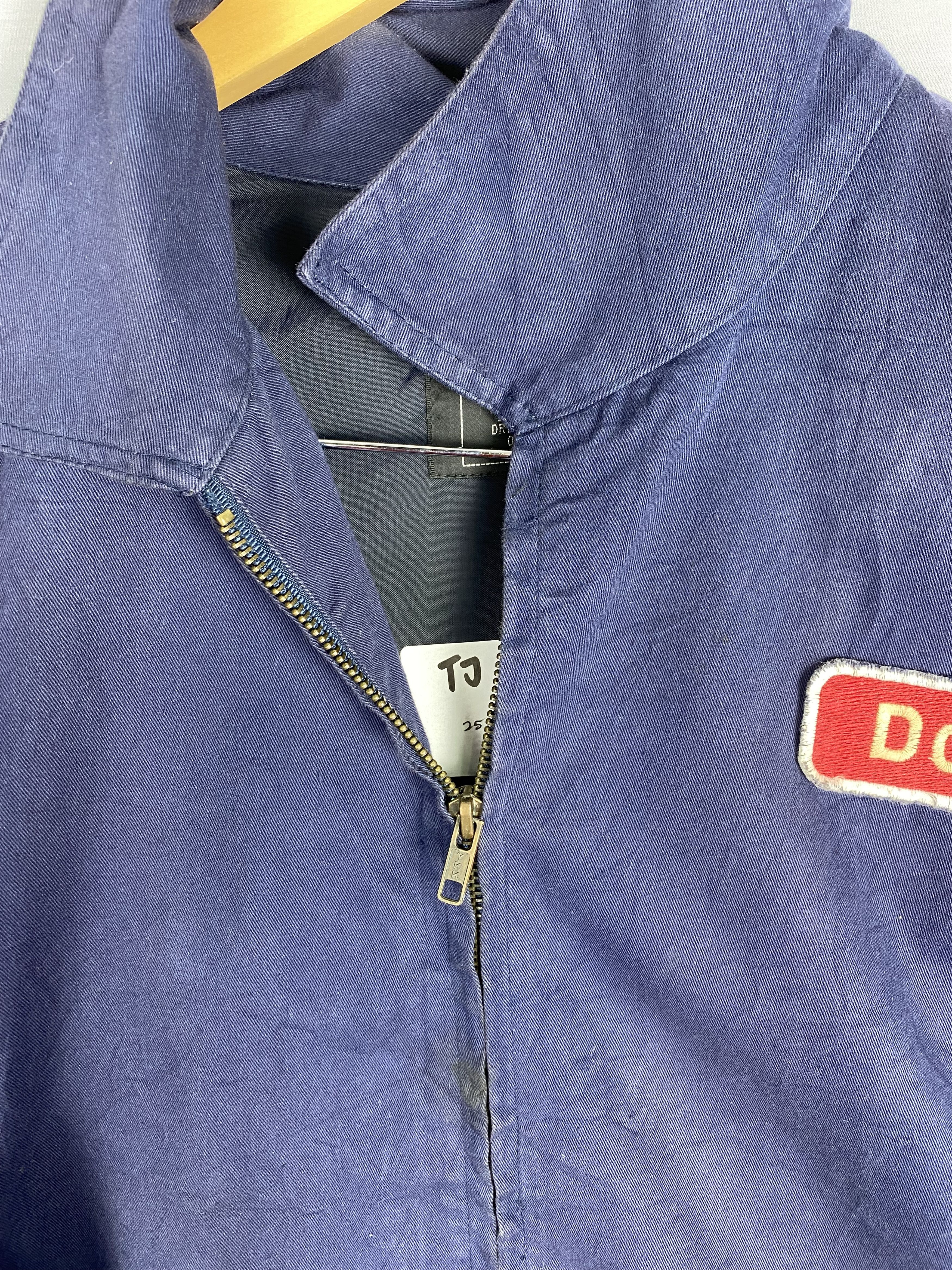 Japanese Brand Vintage Seven STC Backside Logo Plain Canvas Bomber Jacket Size US L / EU 52-54 / 3 - 8 Thumbnail