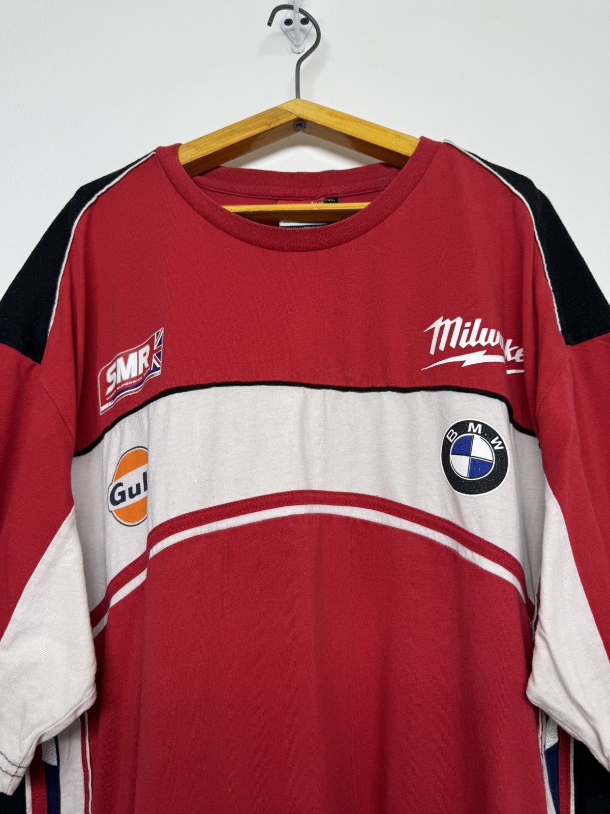 BMW Vintage Bmw Milwaukee Racing Motosport Clinton T-shirt Size US XXL / EU 58 / 5 - 2 Thumbnail