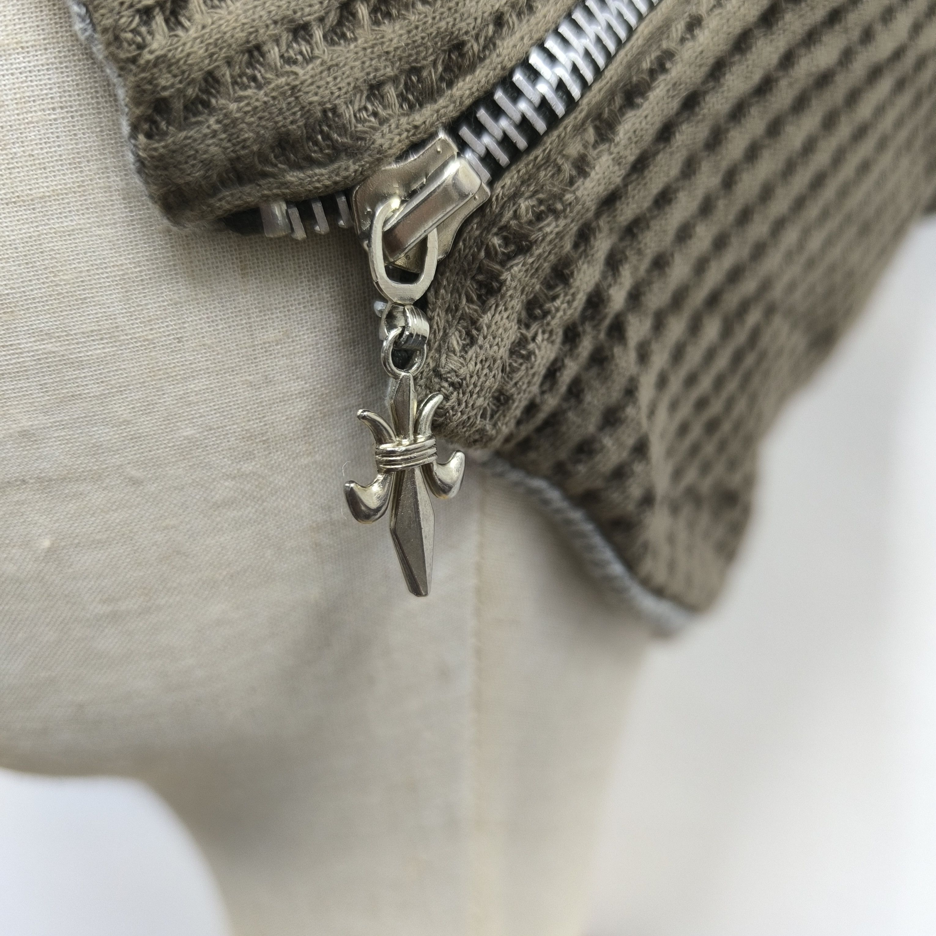 General Research ✨Japanese harajuku style gothic punk zip pull on beanie hat Size ONE SIZE - 4 Thumbnail
