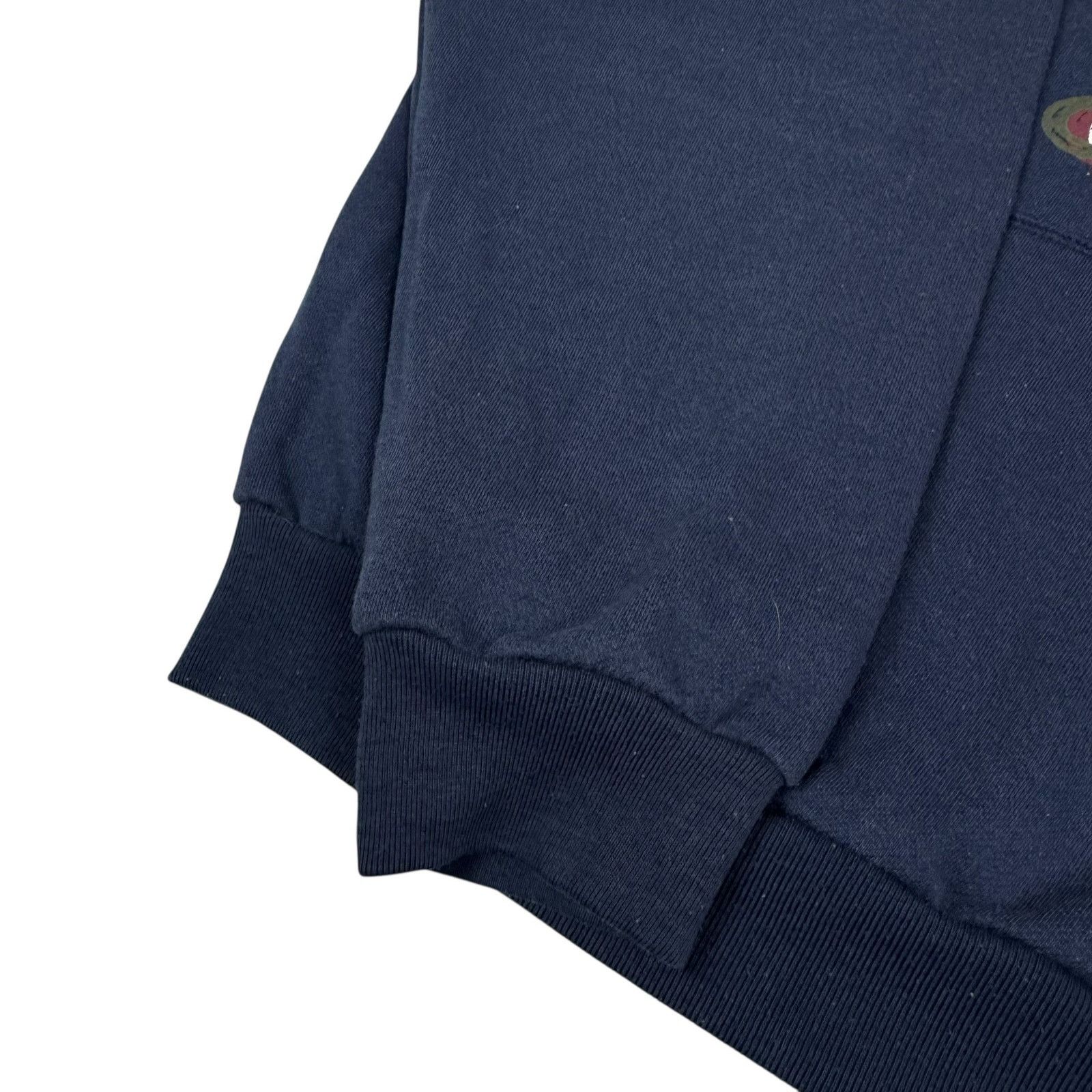 Adidas × Japanese Brand × Vintage Adidas Mens Blue Cotton Crew Neck Long Sleeve Sweatshirt L Size US L / EU 52-54 / 3 - 5 Thumbnail