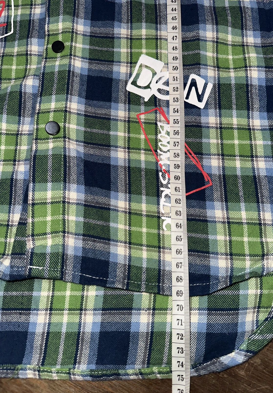 20471120 × Beauty Beast × Japanese Brand SICK BOOM JAPANESE POEM SHIRT PLAID IFSIXWASNINE LGB STYLE Size US L / EU 52-54 / 3 - 11 Thumbnail