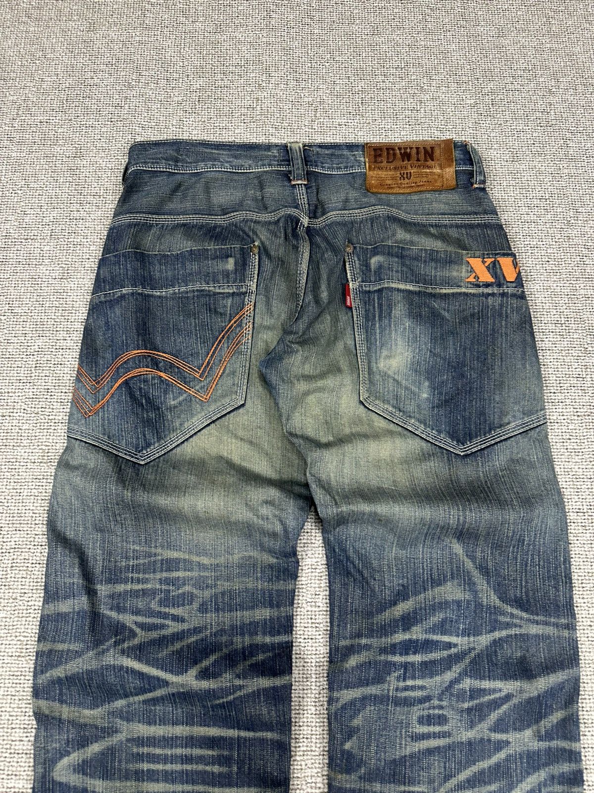 Edwin Vintage Edwin 465 XVS Distressed Denim Jeans - Baggy D740 Size US 32 / EU 48 - 6 Thumbnail