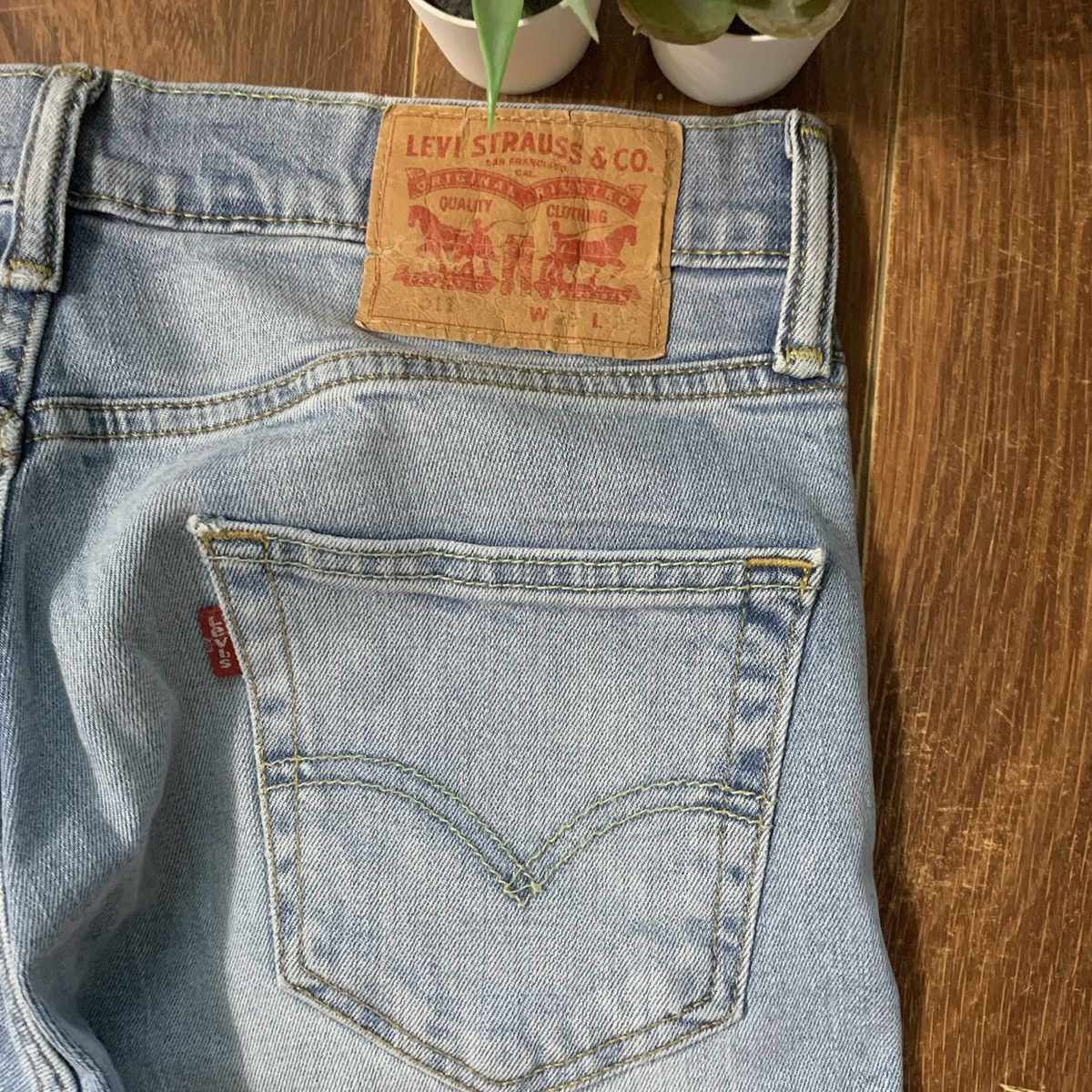 Levi's Levi’s 511 Slim Fit Light Wash Jeans 29x30 Size US 29 - 5 Thumbnail