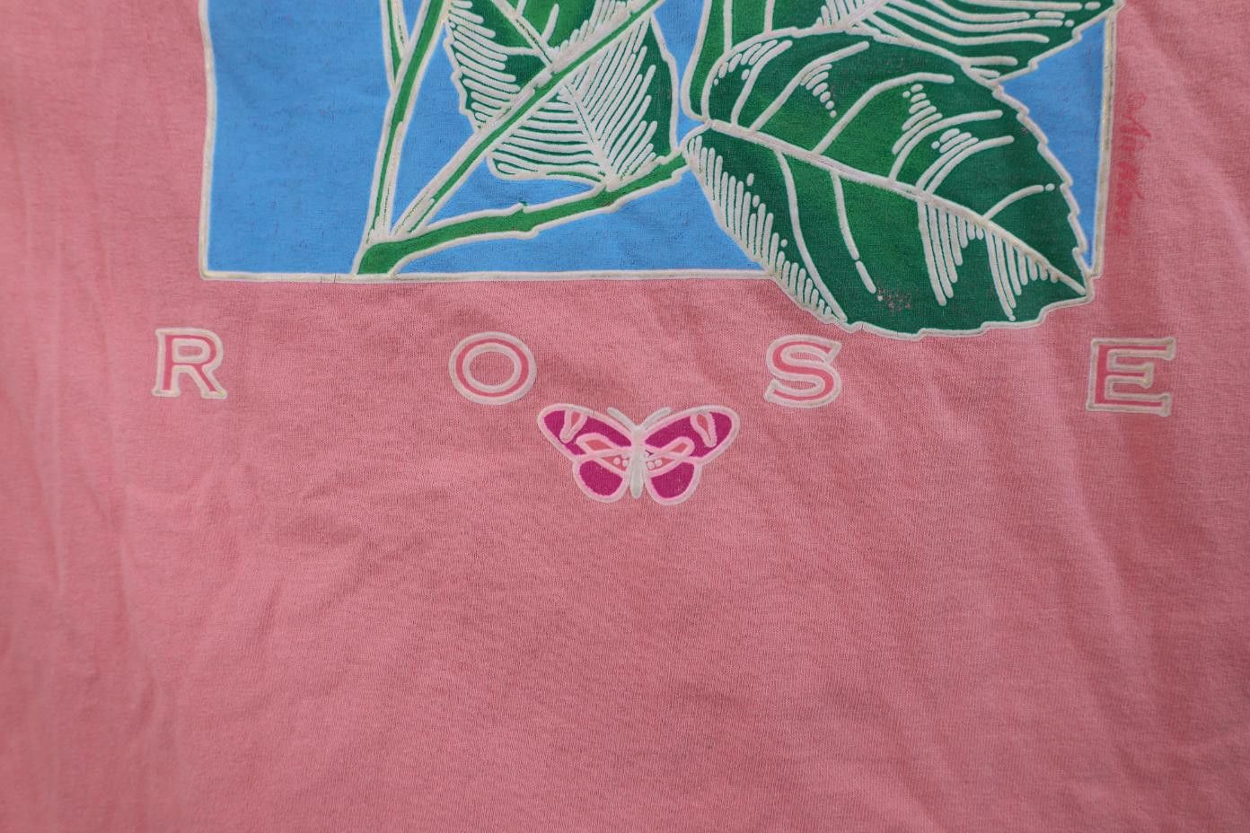 Vintage Vintage 90s Streetwear Babydoll Rose Butterfly T-Shirt Size L / US 10 / IT 46 - 5 Thumbnail