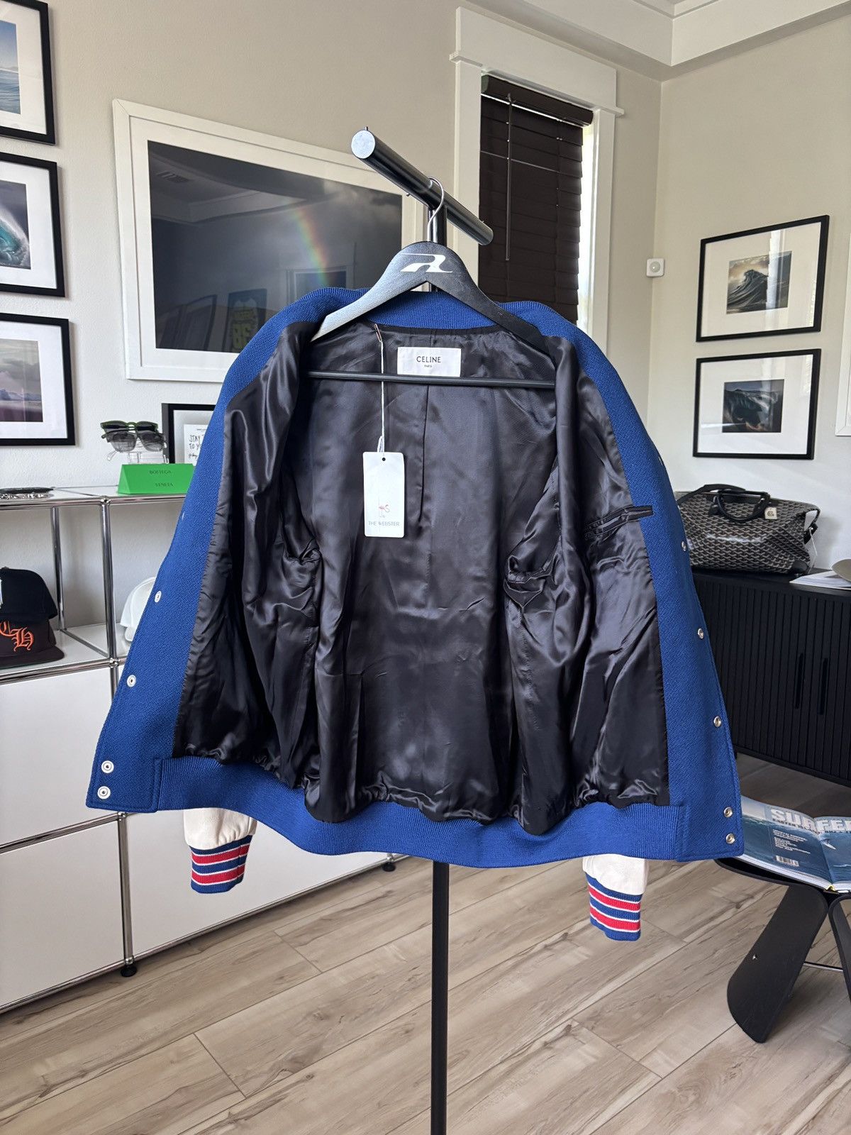 Celine CELINE | $3250 | VARSITY LEATHER COLLEGE TEDDY JACKET Size US M / EU 48-50 / 2 - 13 Thumbnail