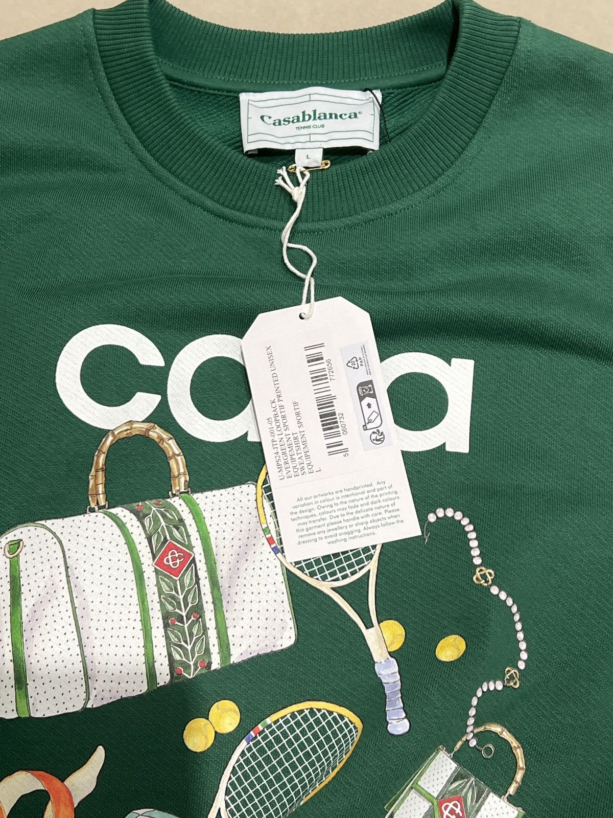 Casablanca Casablanca Equipement Sportif sweatshirt Green Size L Size US L / EU 52-54 / 3 - 8 Thumbnail