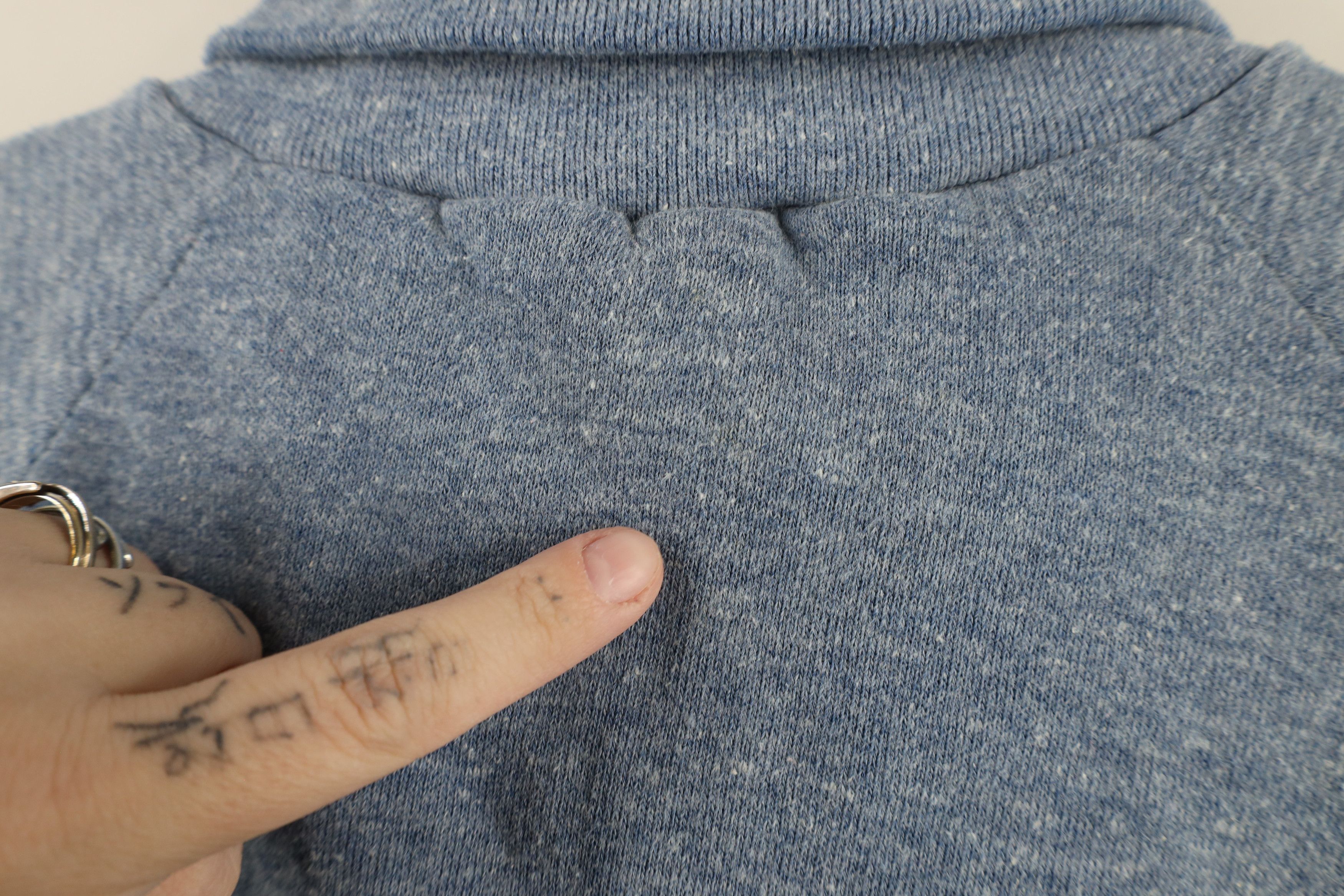 Vintage Vintage 60s 70s Streetwear Turtleneck Sweatshirt Blue USA Size US XL / EU 56 / 4 - 7 Thumbnail