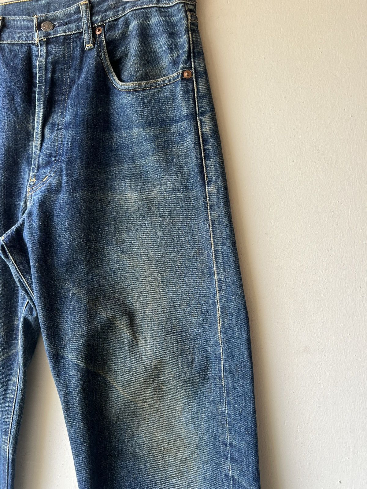 Levi's VTG 1994 Levi’s 503B XX Big E Dirty Mud Denim Selvedge Jeans Size US 34 / EU 50 - 19 Thumbnail