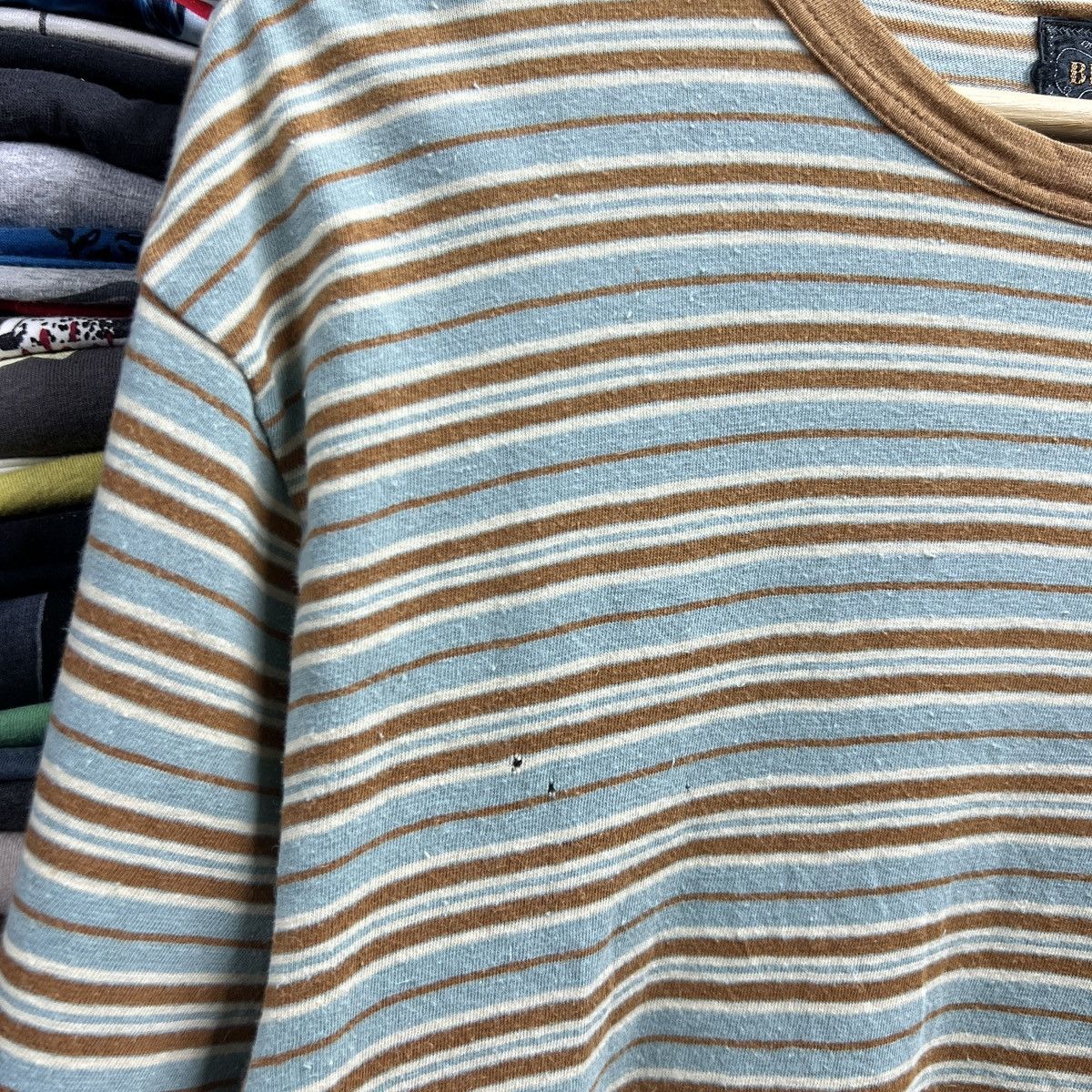 Beams Plus VTG BEAMS PLUS SINGLE POCKET STRIPE TEE Size US L / EU 52-54 / 3 - 2 Thumbnail