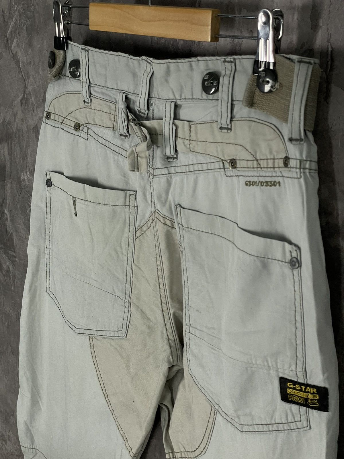 G-Star × Vintage Vintage G-Star Raw Cargo 3D Straight Tapered Pants Size US 32 / EU 48 - 10 Thumbnail