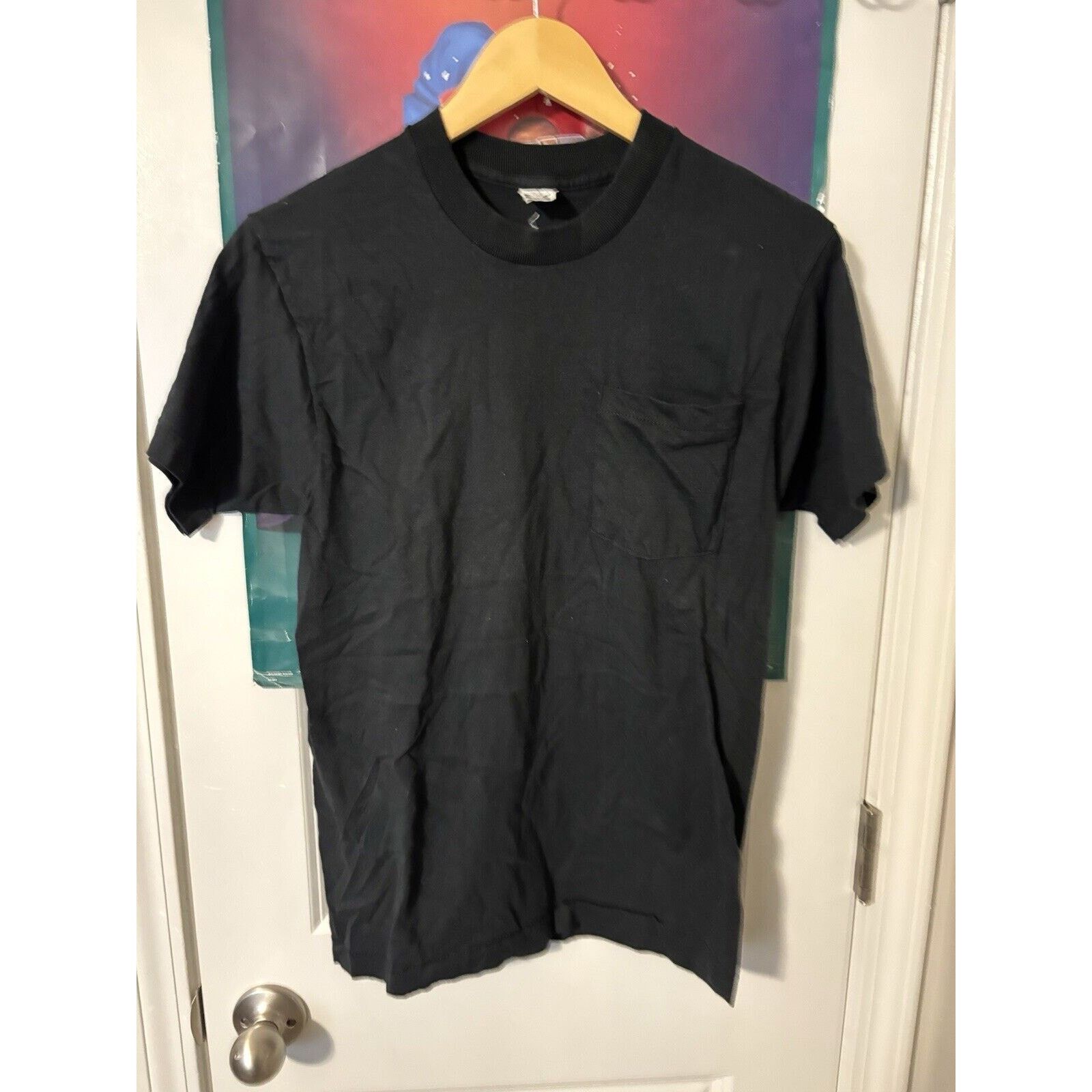 Fruit Of The Loom Vintage Faded Black Blank Shirt Brand Fruit Of The Loom Size US M / EU 48-50 / 2 - 1 Thumbnail