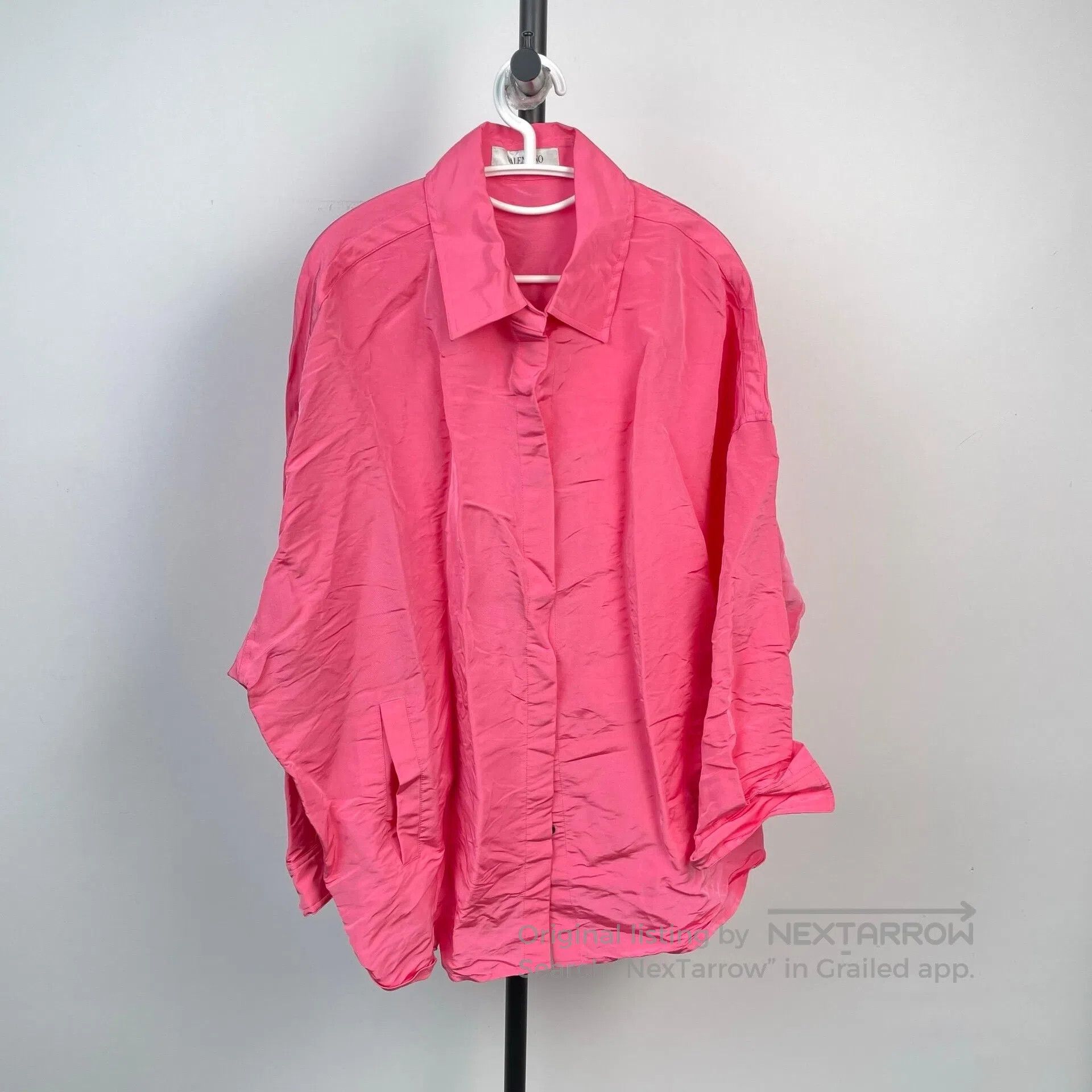 Valentino Valentino Pink Oversized Shirt Jacket| Size M / US 6-8 / IT 42-44 - 1 Thumbnail