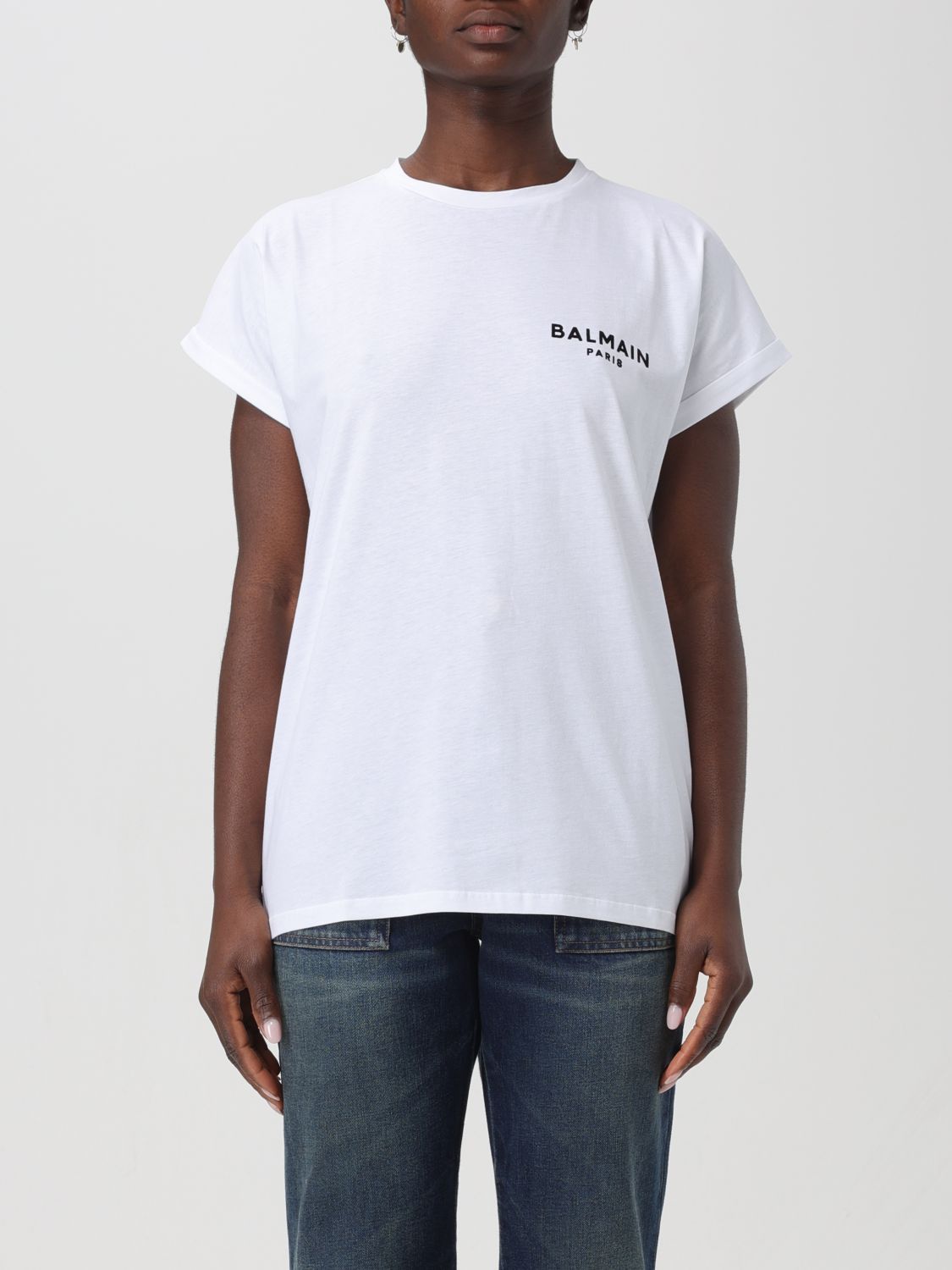 image of Balmain T-Shirt Woman White, Women's (Size XS)