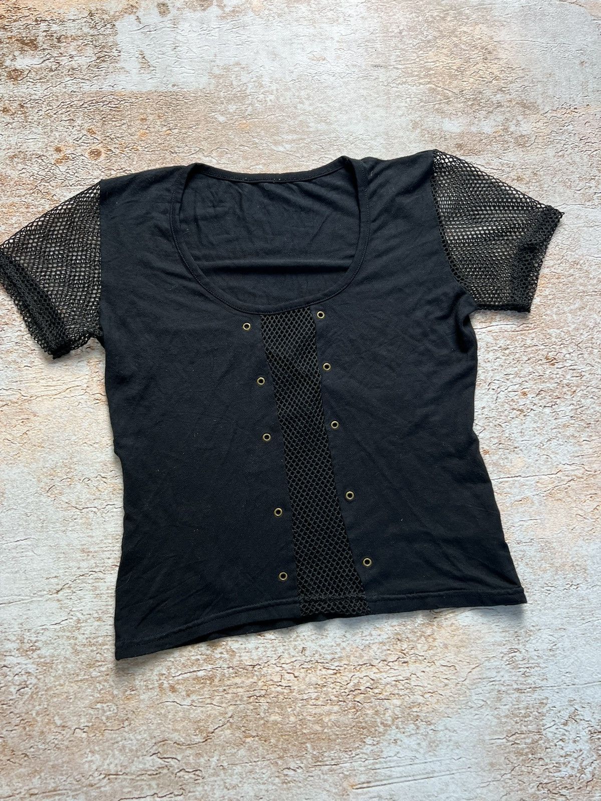 Japanese Brand × Vintage Vintage Japanese mesh t shirt Size S / US 4 / IT 40 - 2 Thumbnail