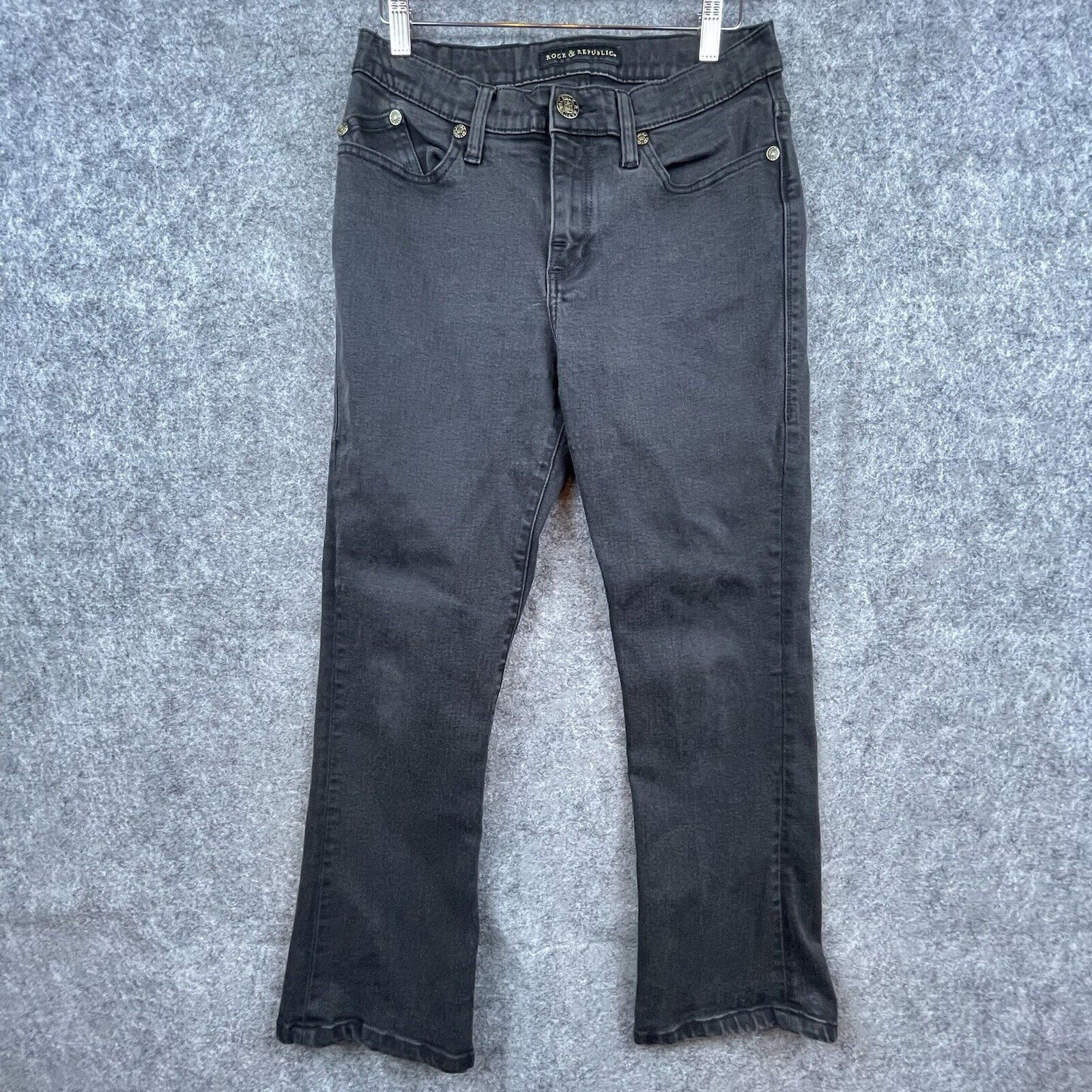 Rock & Republic Rock & Republic Jeans Womens 10 Black Kendra Curvy Bootcut Size 32" / US 10 / IT 46 - 2 Thumbnail