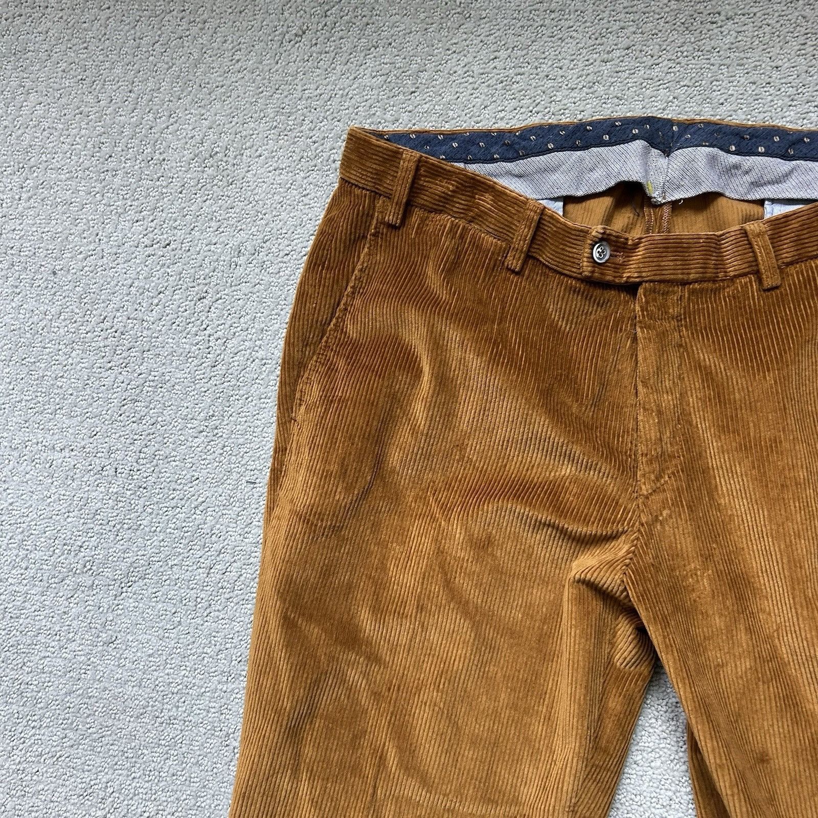 Carrol & Co. Carroll & Co Beverly Hills Men’s Pants Corduroy Tan Orange B Size US 34 / EU 50 - 4 Thumbnail