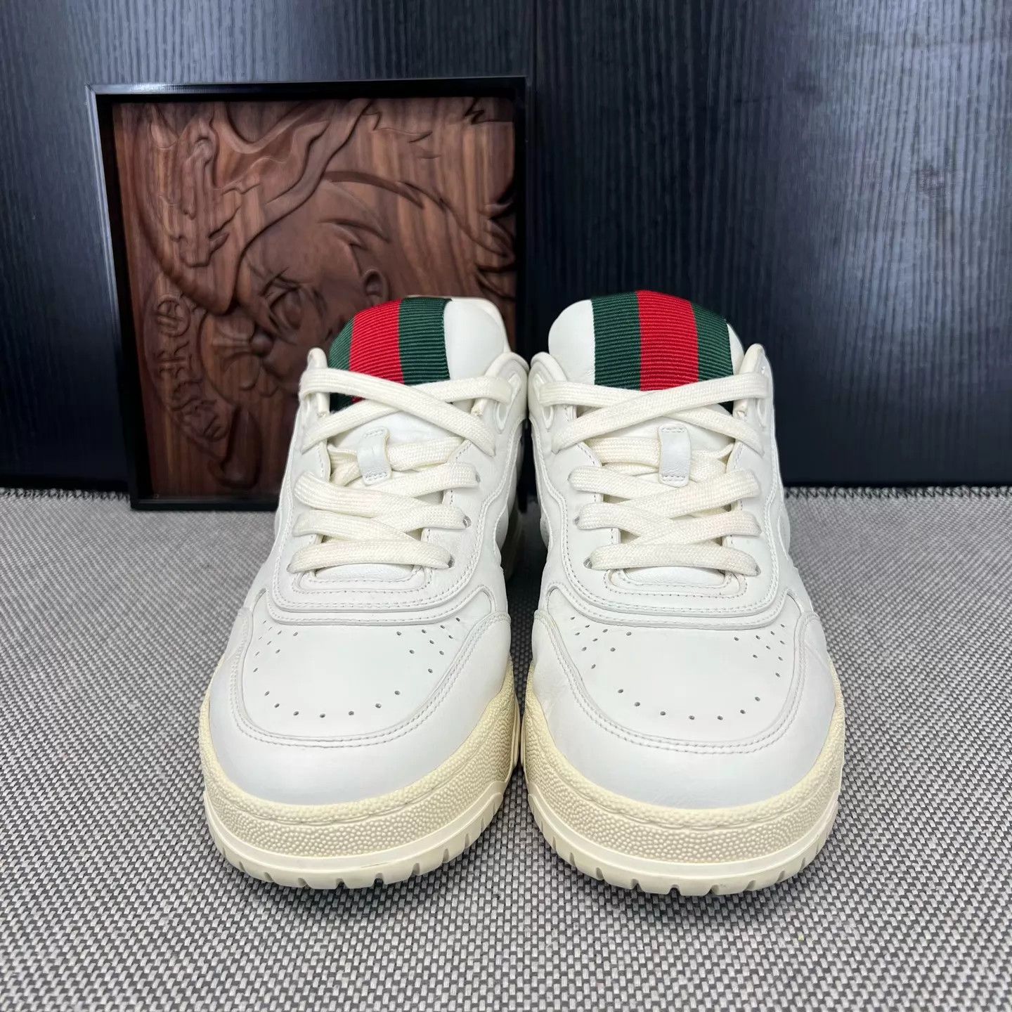 Gucci GUCCI Re-Web 24SS White Green Red 7.5 UK/ 41.5 EU Size US 8.5 / EU 41-42 - 4 Thumbnail