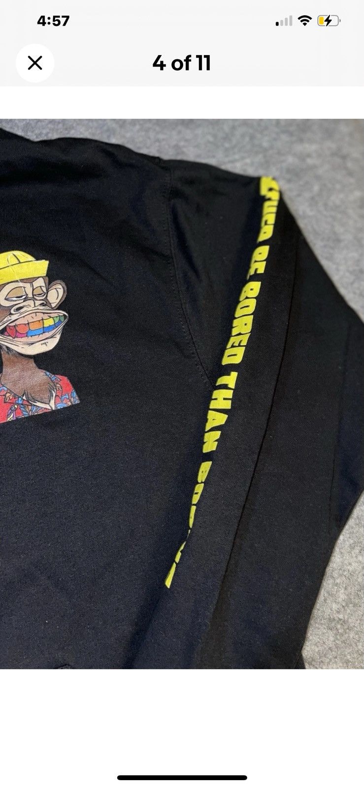 Diamond Supply Co. Diamond Supply Co. Hoodie Large Black Bored Ape Graphic Size US L / EU 52-54 / 3 - 4 Thumbnail