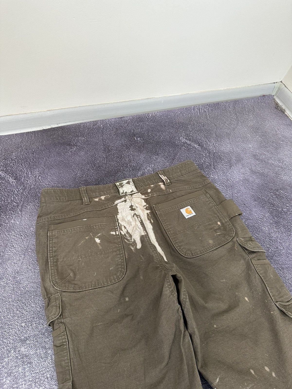 Carhartt Vintage Carhartt Double Knee Distressed USA Opium Work Pants Size US 38 / EU 54 - 14 Thumbnail