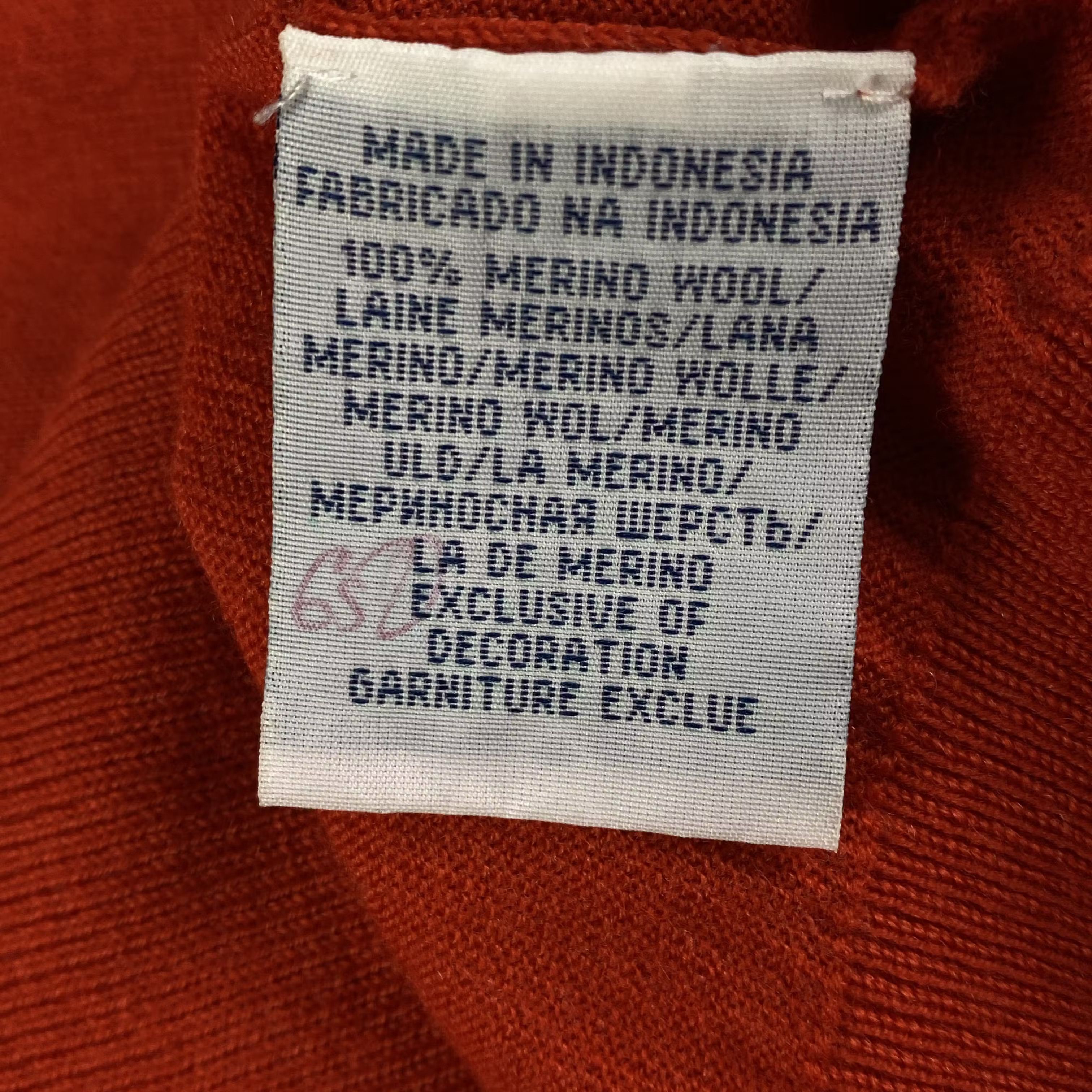 Polo Ralph Lauren × Ralph Lauren Mens Merino Wool Sweater Pullover Polo Ralph Lauren Size L Size US L / EU 52-54 / 3 - 5 Thumbnail