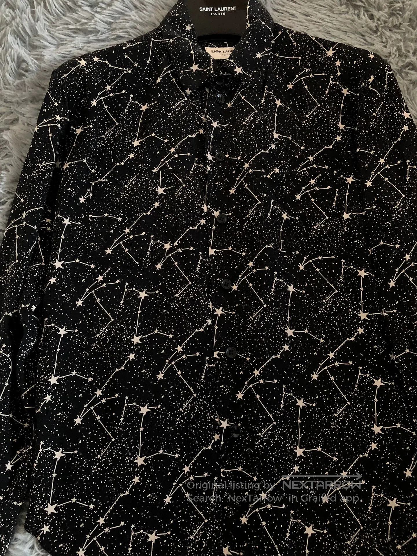 Saint Laurent Paris Saint Laurent Star Print Shirt. Size M / US 6-8 / IT 42-44 - 2 Thumbnail