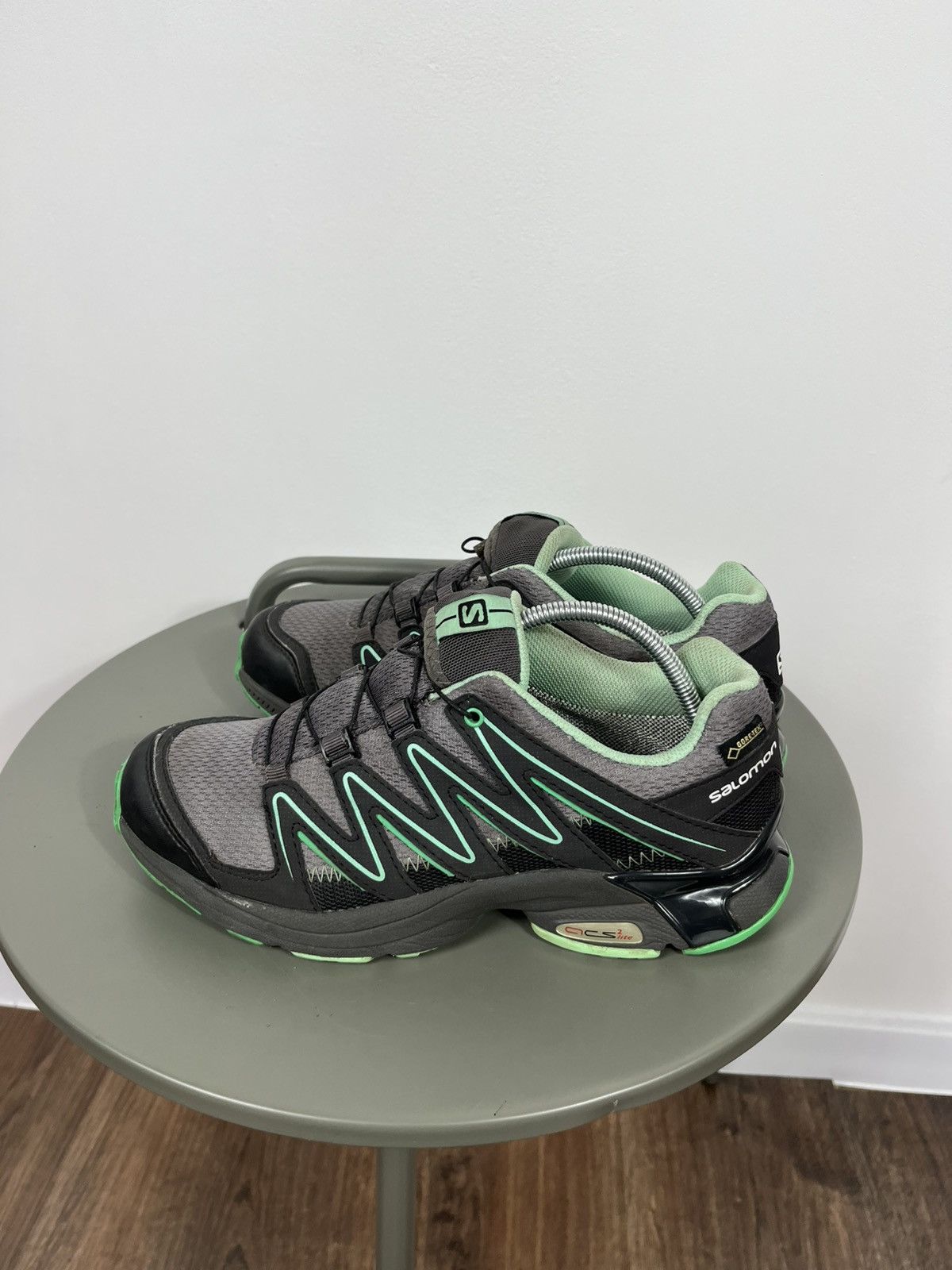Salomon Salomon ACS Lite GTX Gore-Tex Trail Running Shoes Grey Green Size US 6.5 / IT 36.5 - 8 Thumbnail