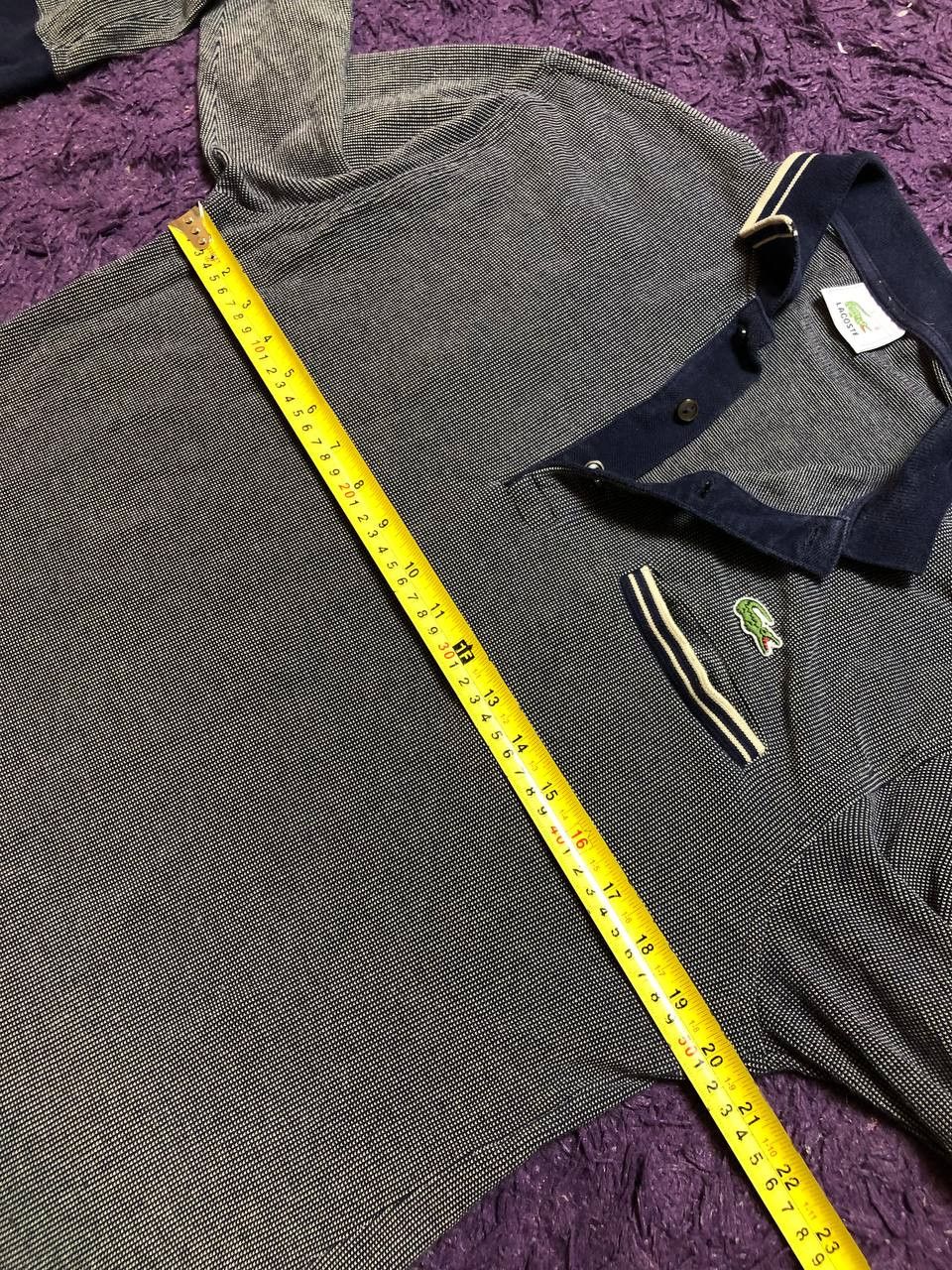 Lacoste Collared Lacoste Long Sleeve T-shirt Size US L / EU 52-54 / 3 - 9 Thumbnail